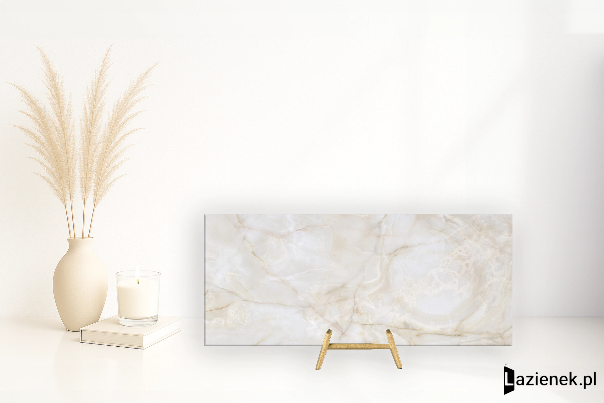 Cifre Onix Cream błyszcząca 120x280 cm gr. 6 mm - płytka rektyfikowana / 300000000000050565