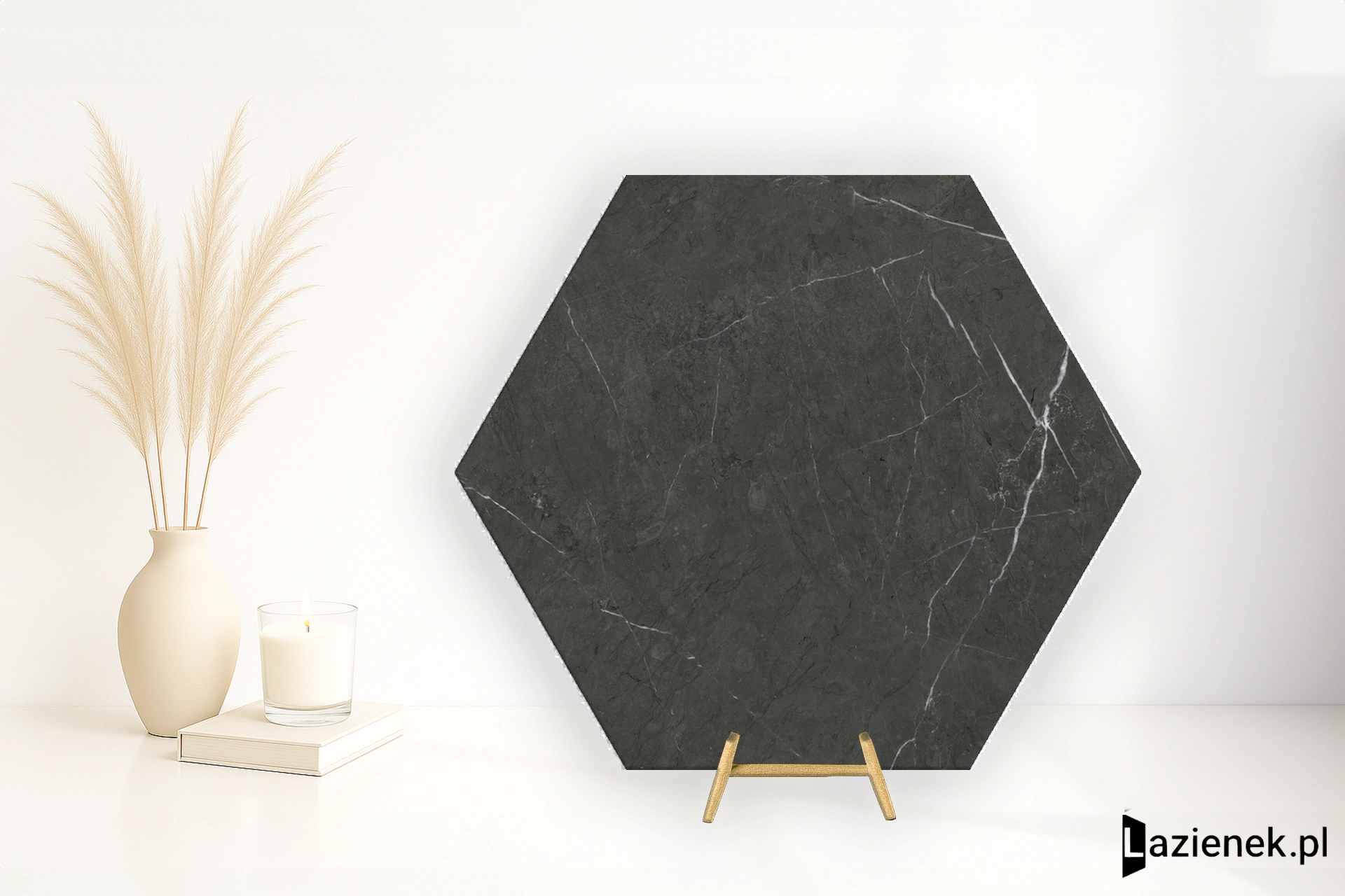 Cifre Marquina Marquina błyszcząca 15x17 cm gr. 9 mm - płytka rektyfikowana / 300000000000041752