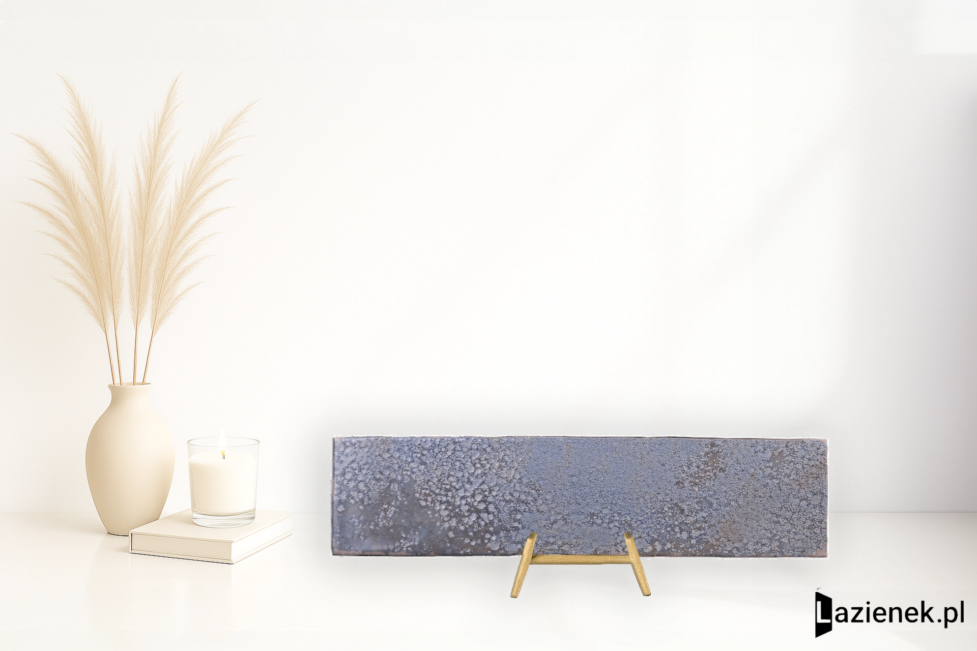 Cifre Oken Blue błyszcząca 7.5x30 cm gr. 9 mm - płytka rektyfikowana / 300000000000042893
