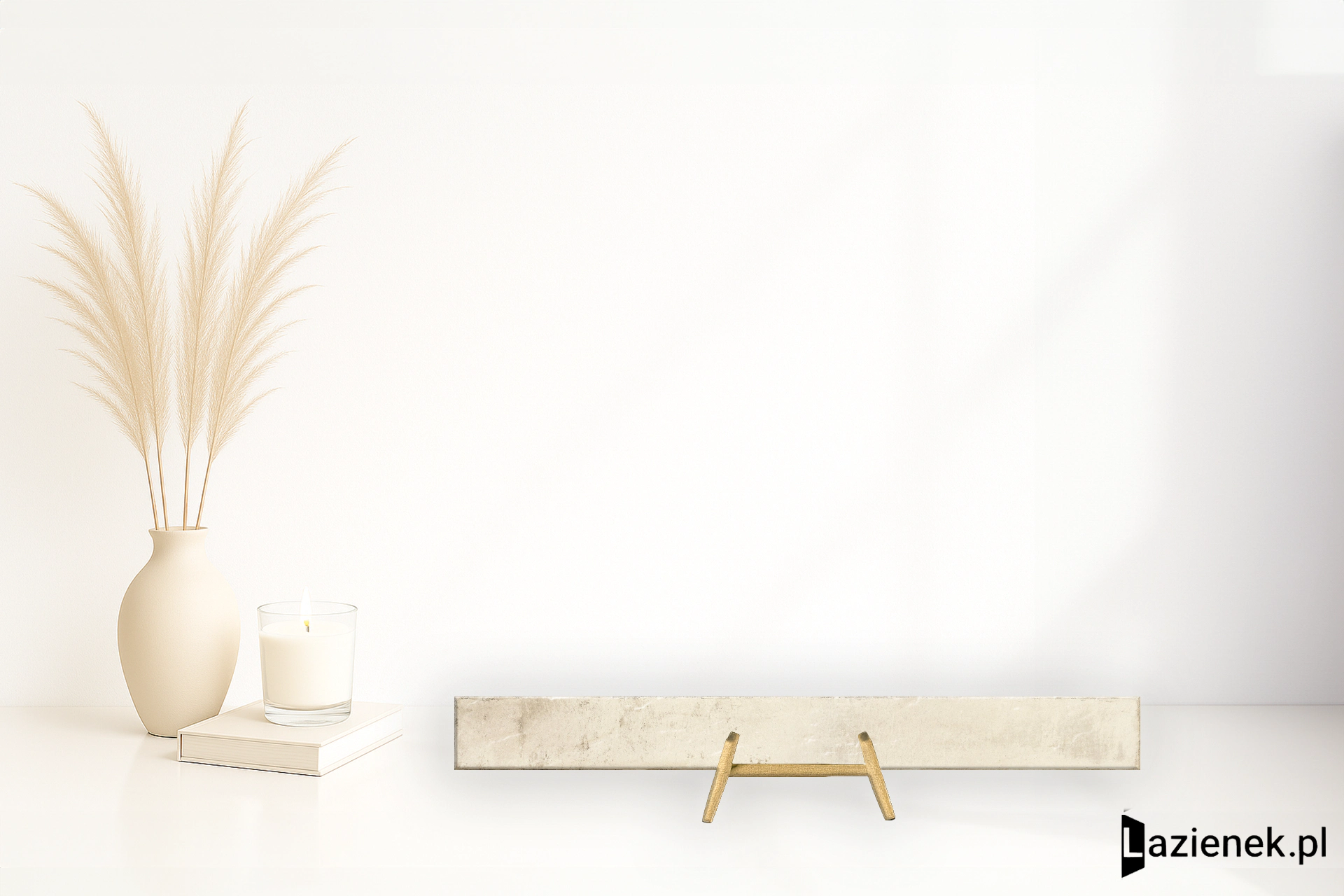 Cifre Genesi Ivory błyszcząca 4.8x45 cm gr. 8 mm - płytka rektyfikowana / 300000000000065377