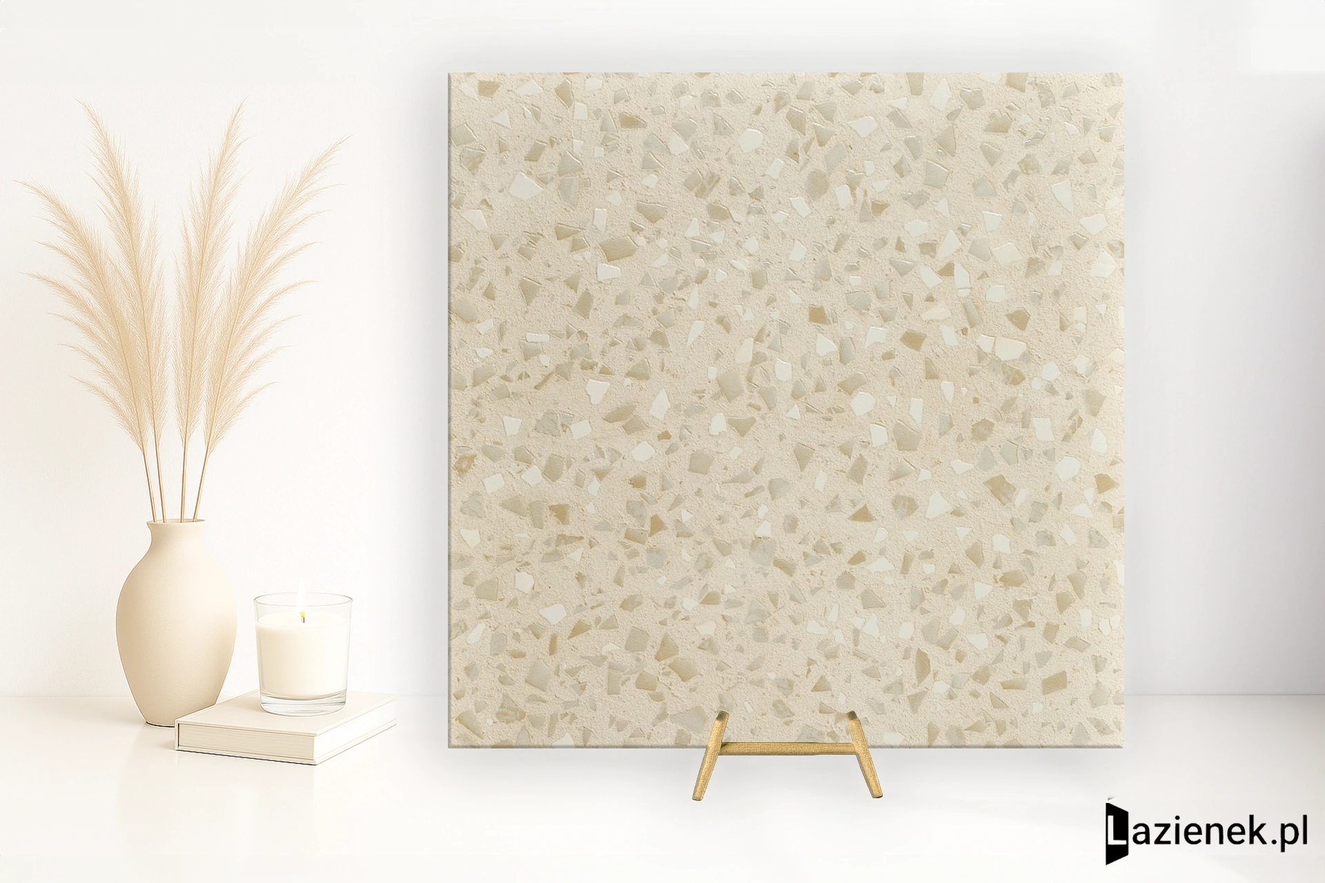 Coem Terrazzo Maxi Caolino matowa 60x60 cm gr. 9 mm - płytka rektyfikowana / TZX601R