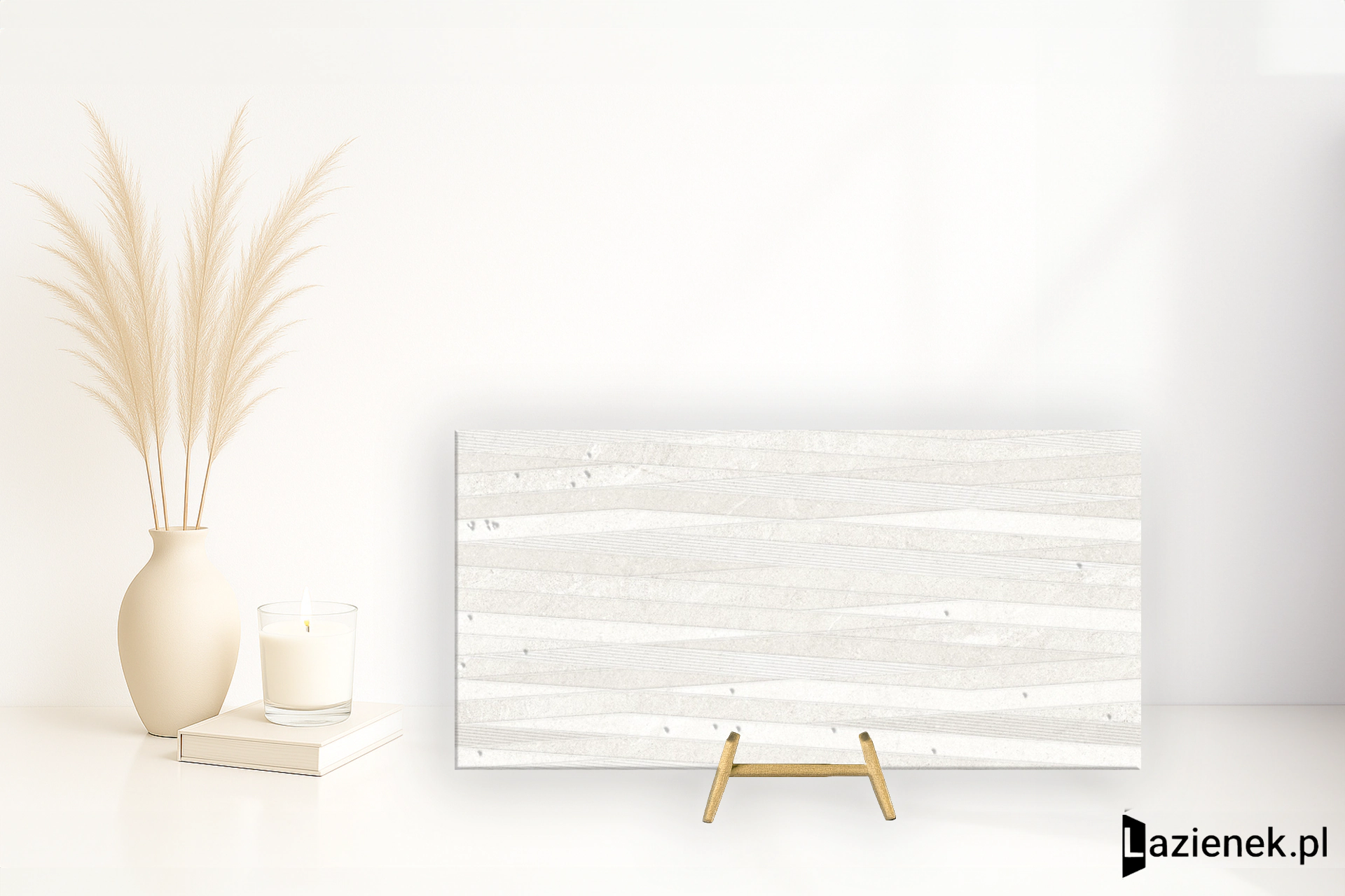 Colorker Dhara White błyszcząca 29.5x59.5 cm gr. 10 mm - płytka rektyfikowana / 230249