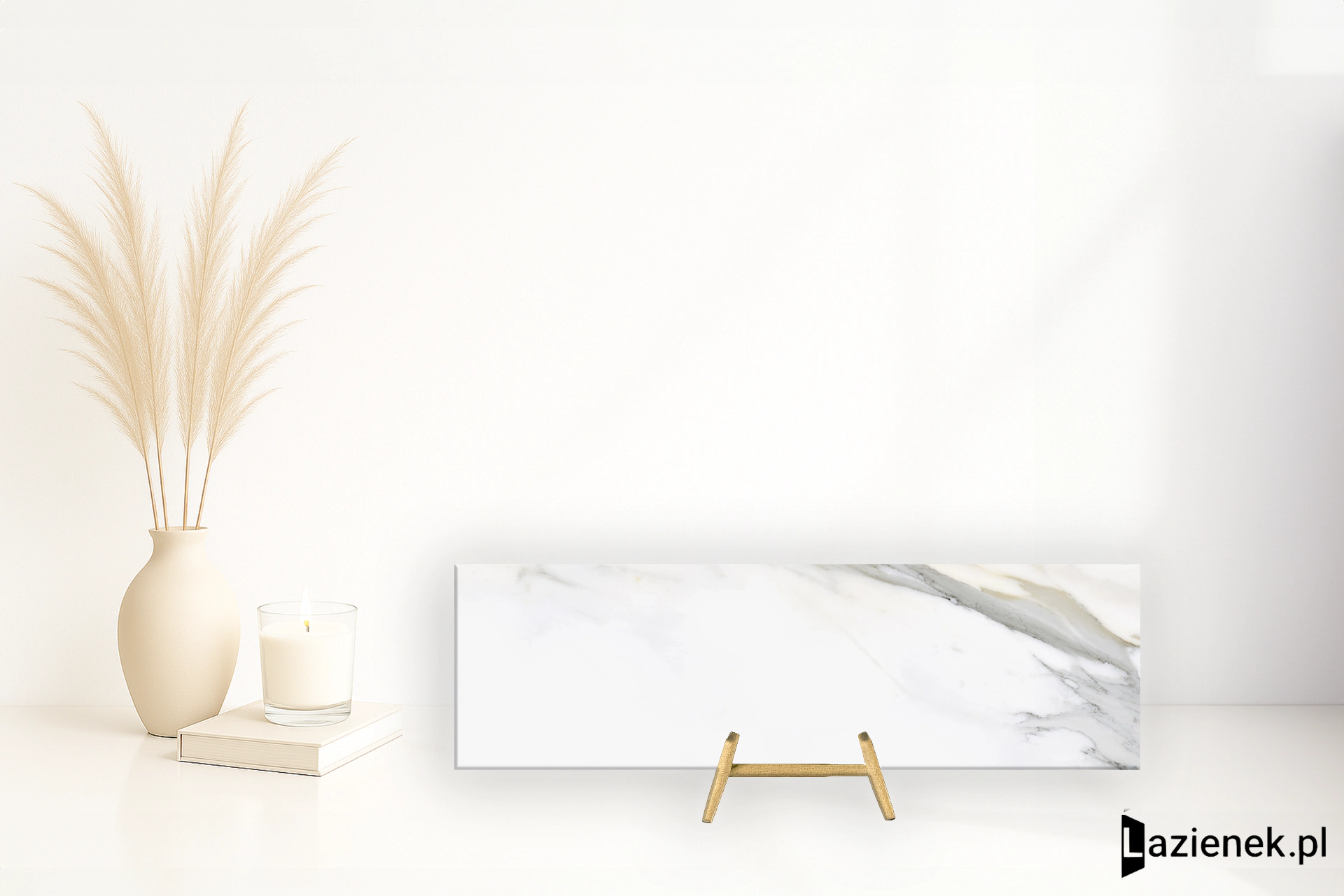 Colorker Calacatta Gold White błyszcząca 31.6x100 cm gr. 10 mm - płytka rektyfikowana / 223583