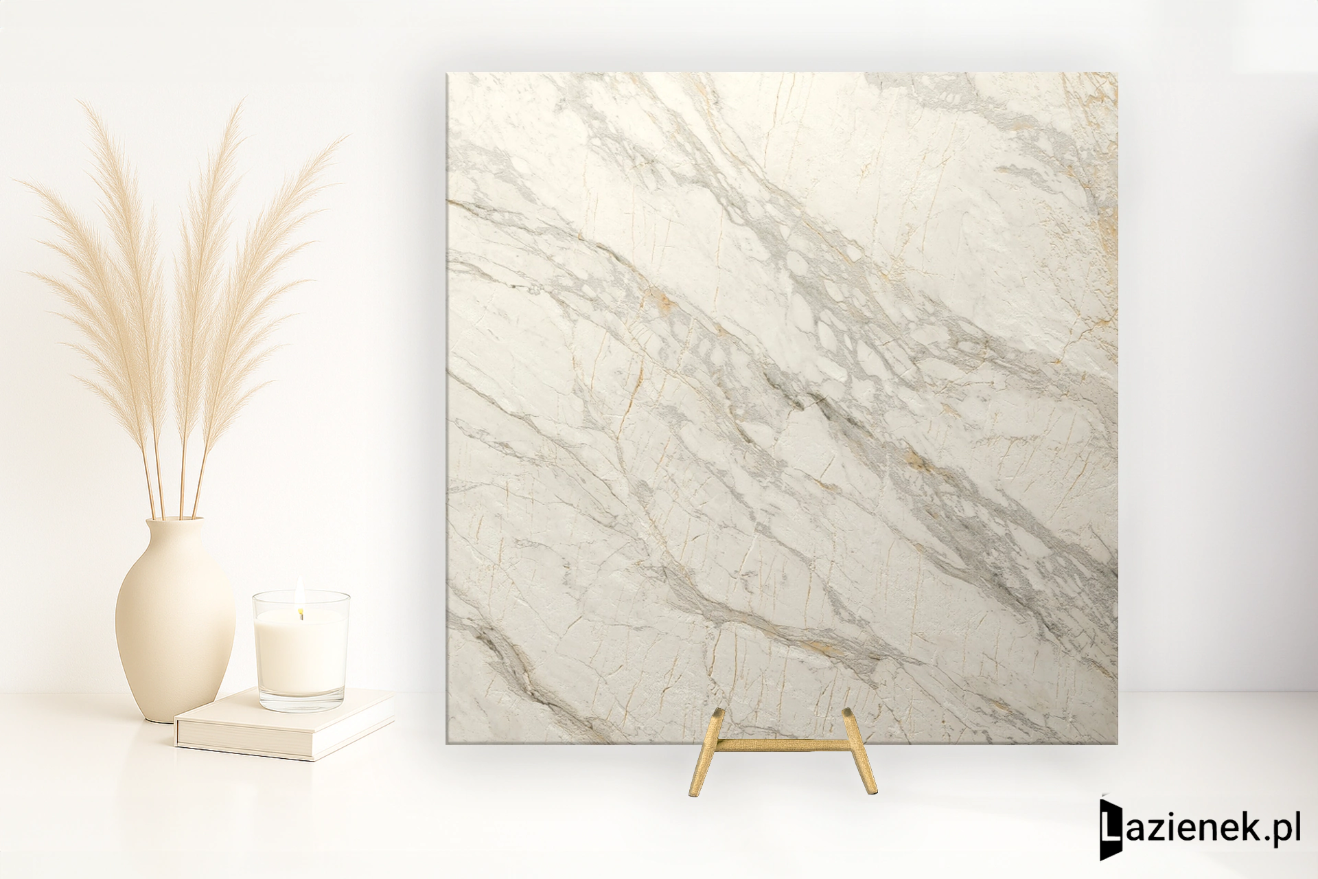 Delconca Marble Edition Van Gogh White podwyższona odporność 60x60 cm gr. 9 mm - płytka rektyfikowana / G9ME10R