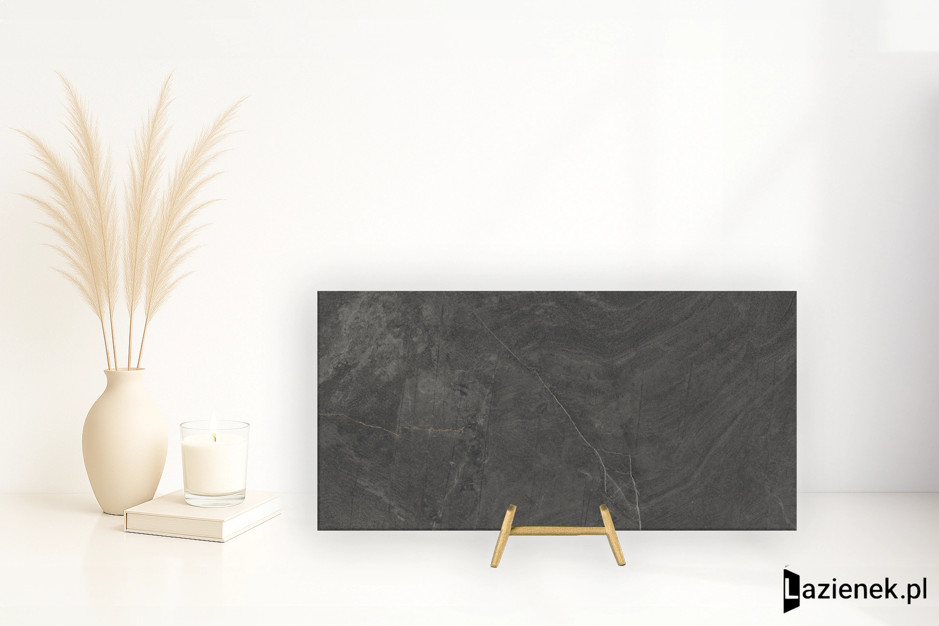 Delconca Gardena Nero podwyższona odporność 40x80 cm gr. 9 mm - płytka rektyfikowana / GOGR08R