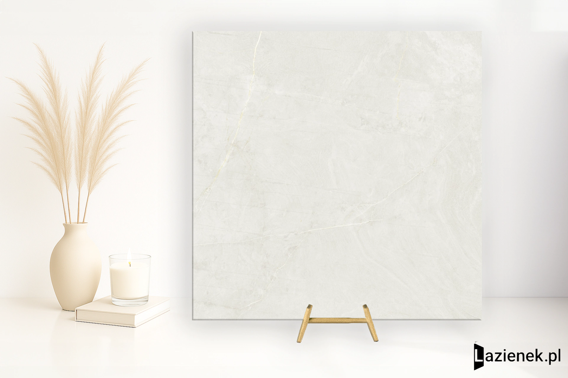 Delconca Gardena Bianco podwyższona odporność 80x80 cm gr. 9 mm - płytka rektyfikowana / GTGR10R