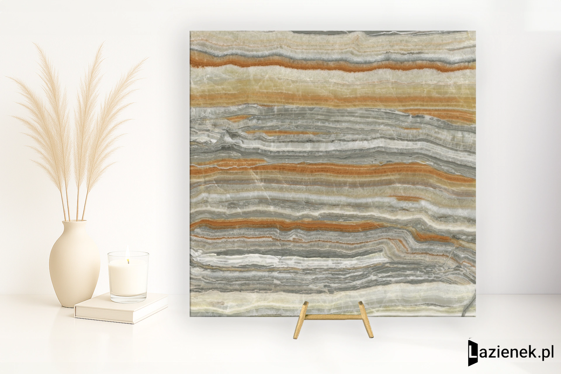 Delconca Boutique Onice Fantastico wysoki połysk 120x120 cm gr. 9 mm - płytka rektyfikowana / GRBO06SJ