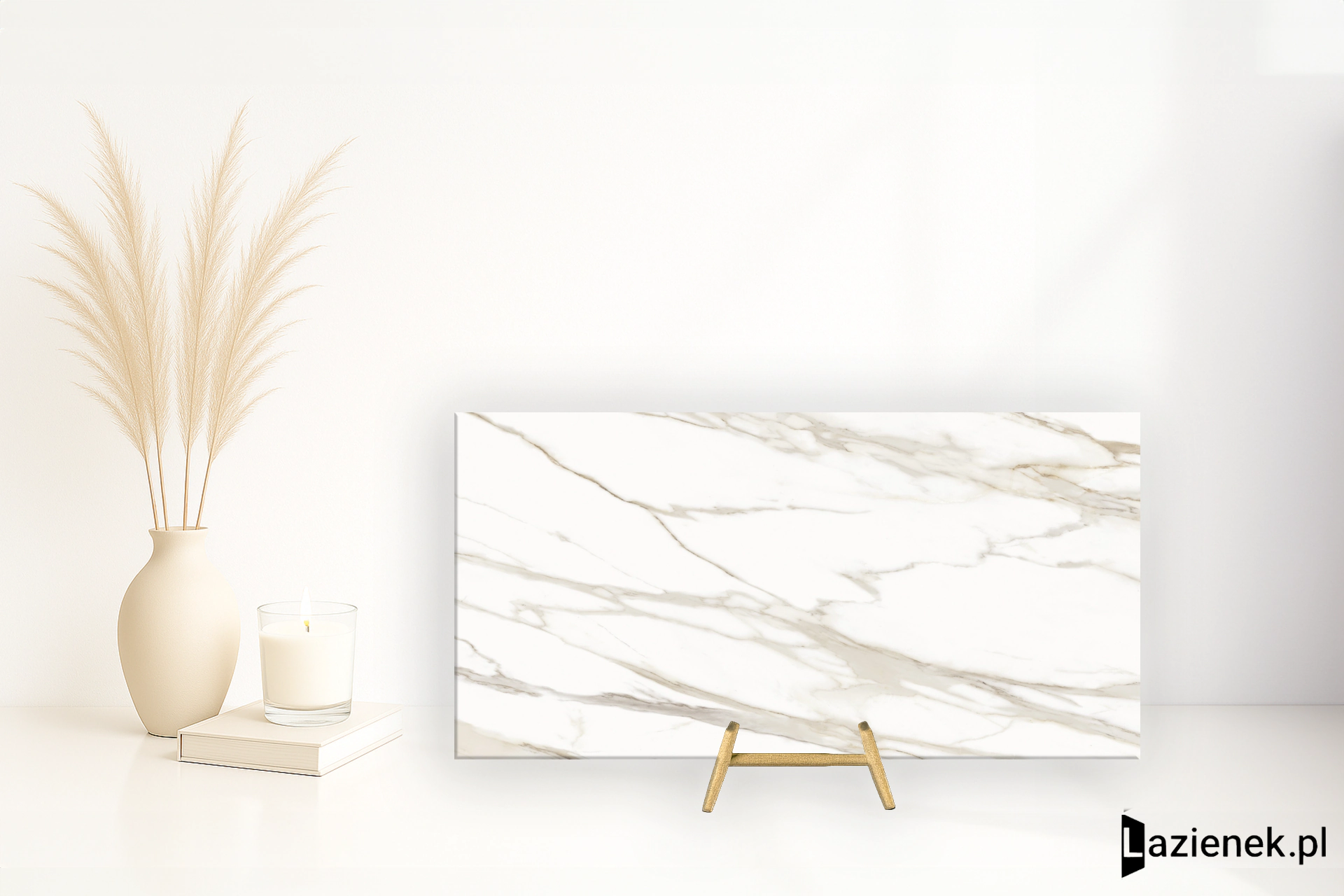 Emil Tele Di Marmo Reloaded Calacatta Gold Canova wysoki połysk 60x120 cm gr. 10 mm - płytka rektyfikowana / E0E6