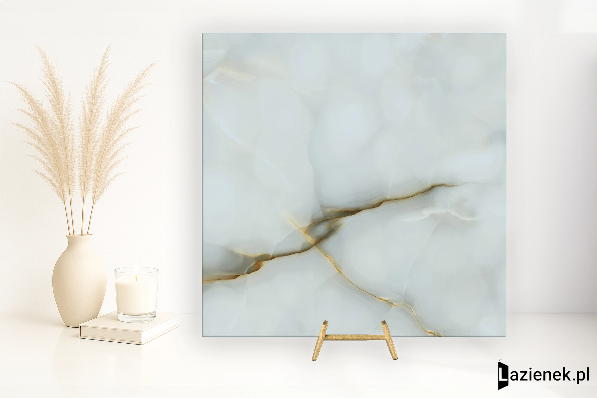 Emil Tele Di Marmo Pure Onyx Onyx Turchese wysoki połysk 120x120 cm gr. 7 mm - płytka rektyfikowana / EMGQ