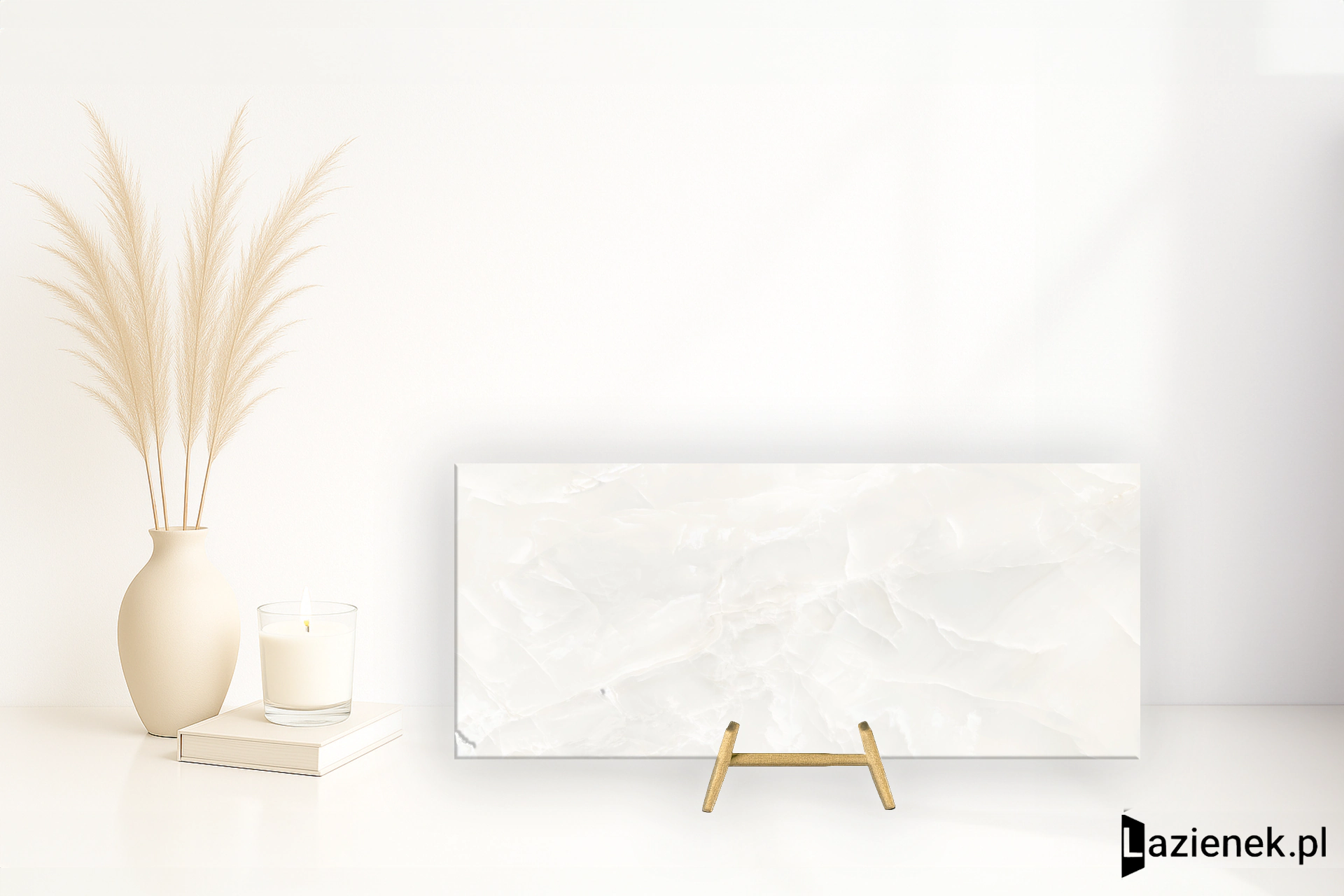 Emil Tele Di Marmo Onyx Onyx Ivory wysoki połysk 120x278 cm gr. 7 mm - płytka rektyfikowana / EKPH