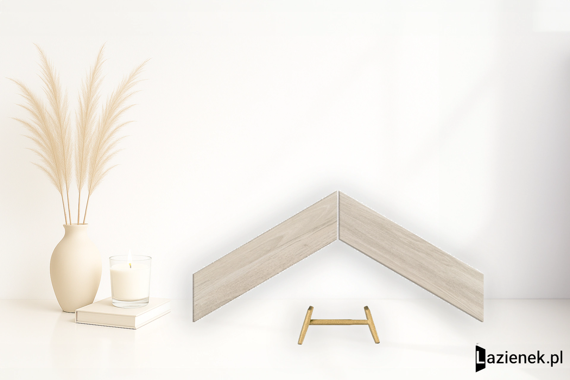 Emil Sleek Wood White naturalna 11x54 cm gr. 9 mm - płytka nierektyfikowana / EFCY