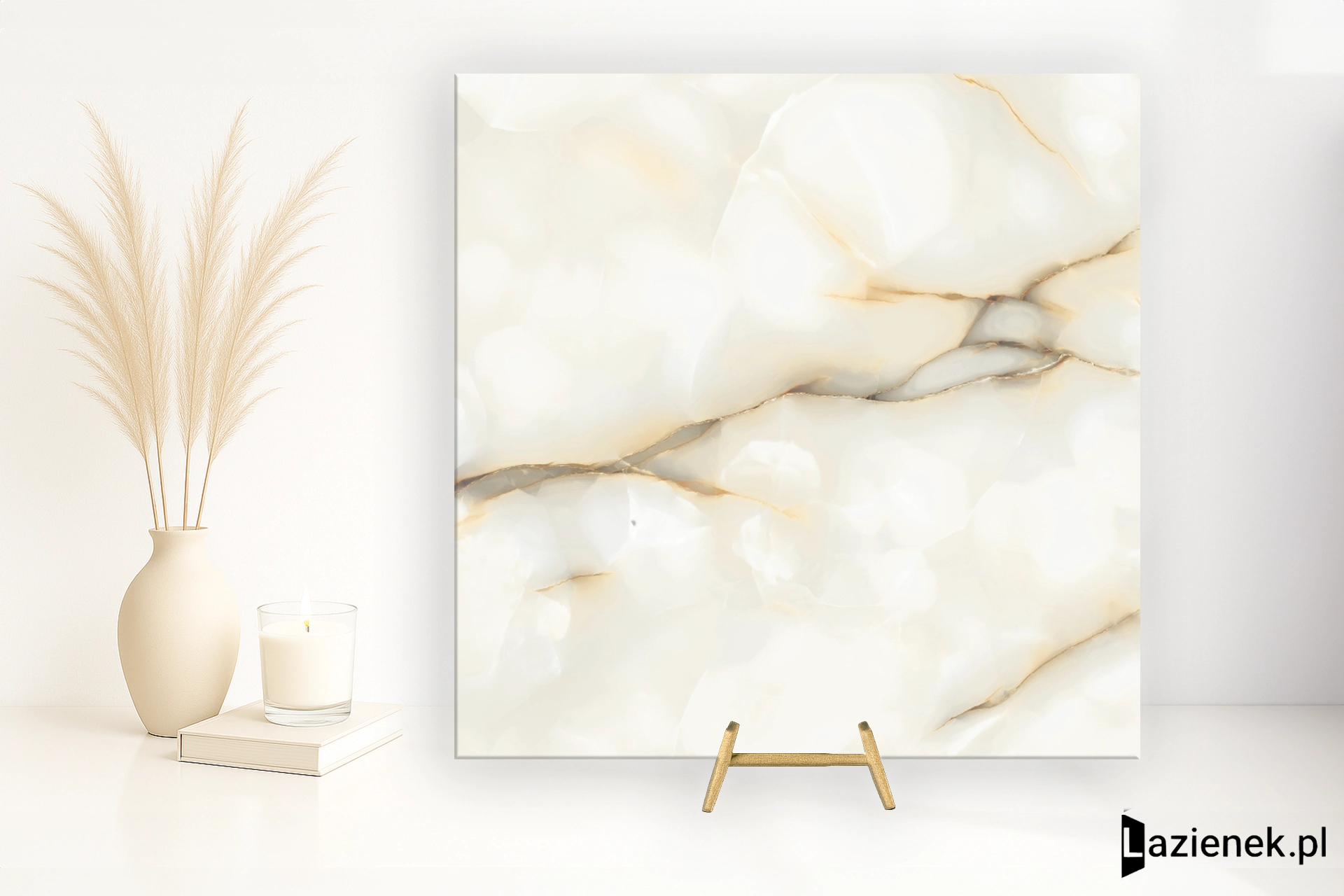 Emil Tele Di Marmo Pure Onyx Onyx Perla naturalna 120x120 cm gr. 9 mm - płytka rektyfikowana / EMM1