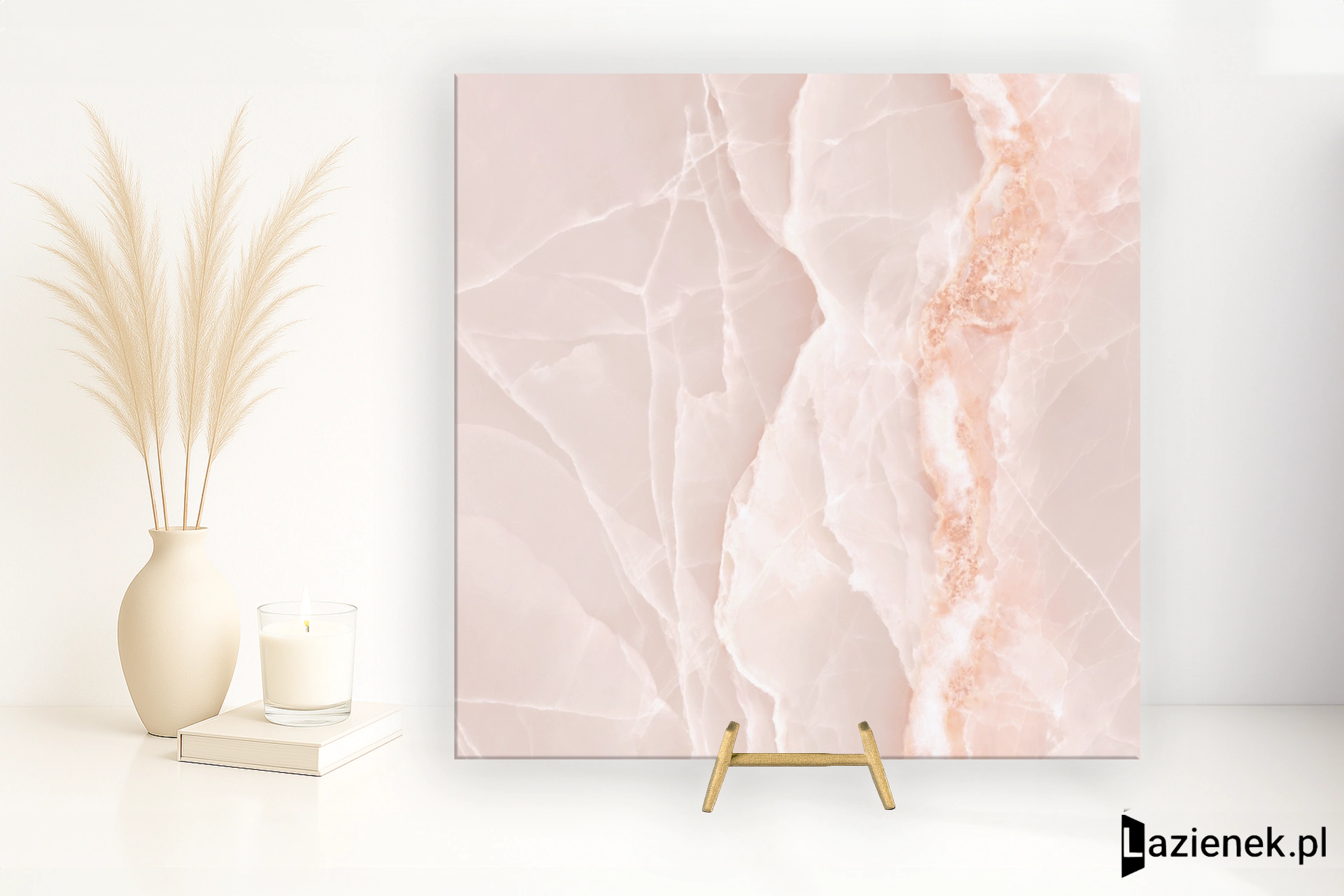 Emil Tele Di Marmo Onyx Onyx Pink wysoki połysk 90x90 cm gr. 10 mm - płytka rektyfikowana / EKU0
