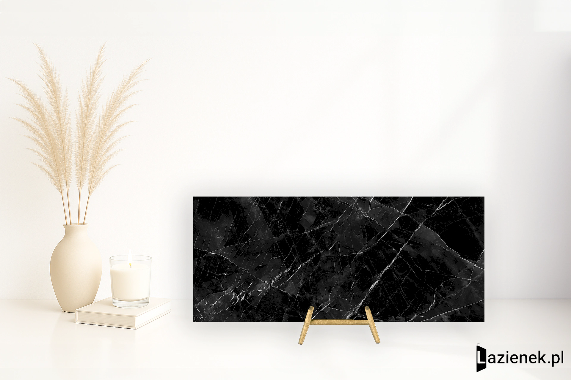 Emil Tele Di Marmo Revolution Calacatta Black wysoki połysk 120x278 cm gr. 7 mm - płytka rektyfikowana / EHA5