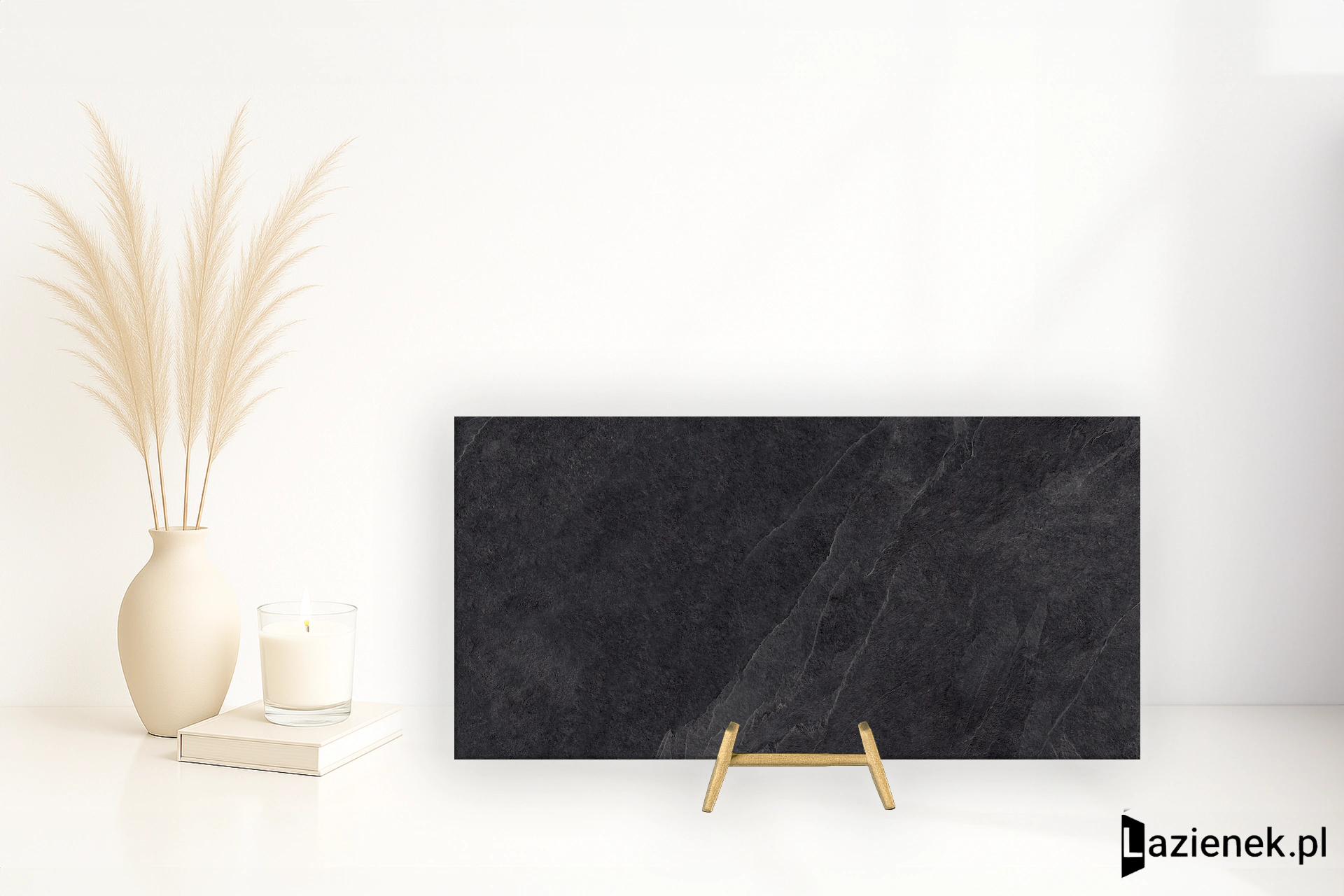 Ergon Cornerstone Slate Black naturalna 45x90 cm gr. 20 mm - płytka rektyfikowana / E7U0