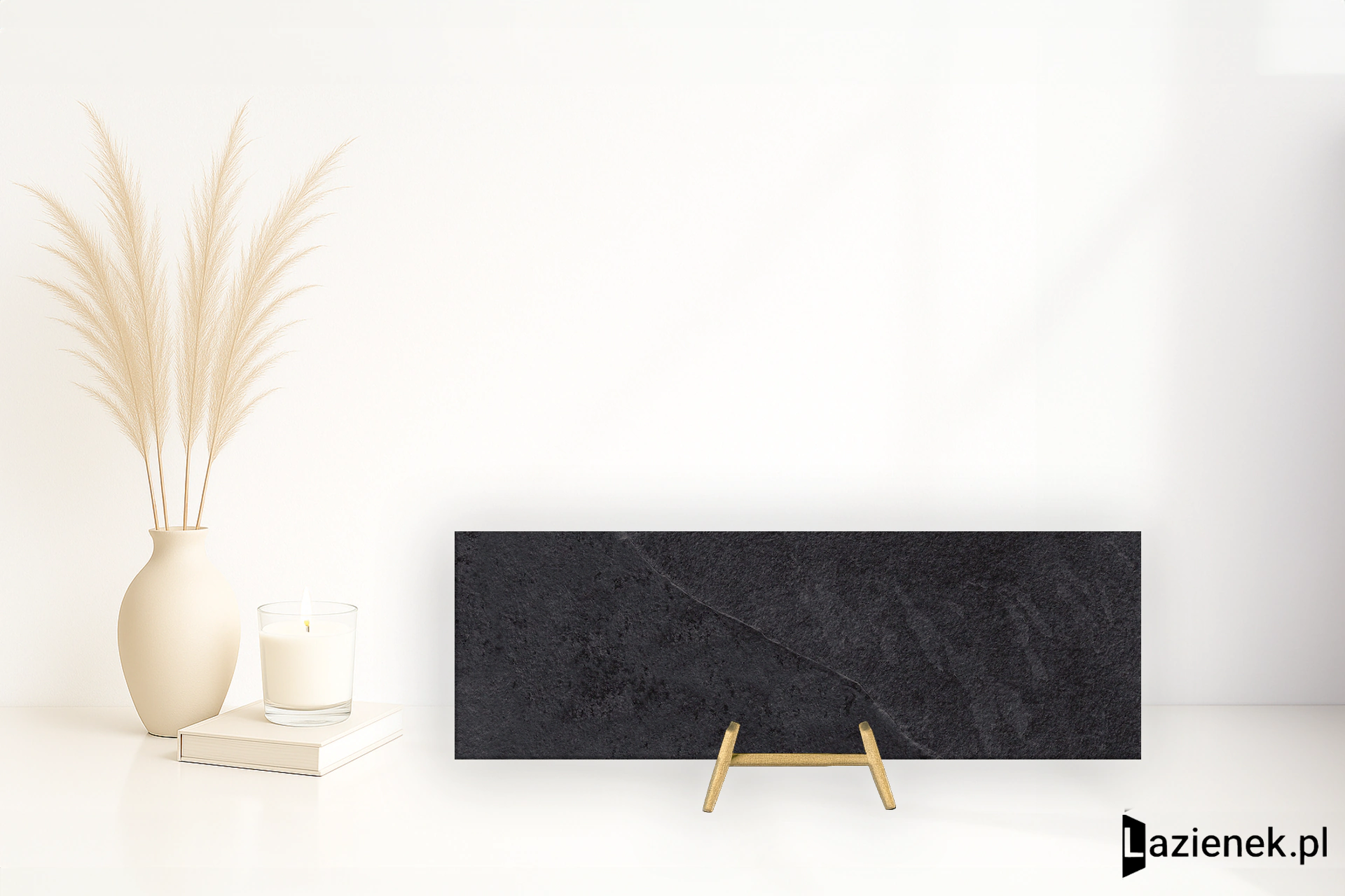 Ergon Cornerstone Slate Black naturalna 10x30 cm gr. 10 mm - płytka rektyfikowana / ECXZ