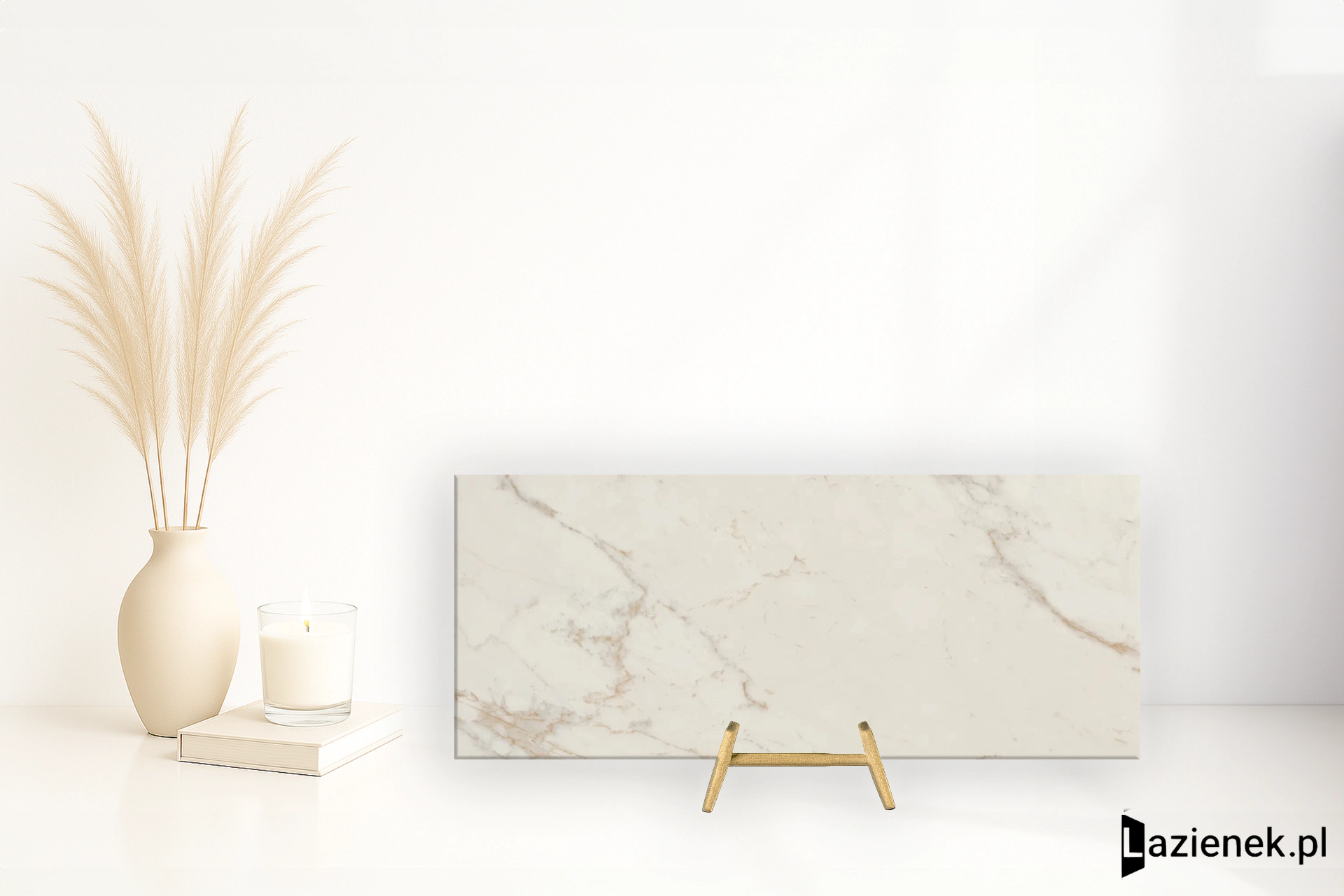 Fap Roma Gold Calacatta Delicato wysoki połysk 50x120 cm gr. 9 mm - płytka rektyfikowana / fQCQ