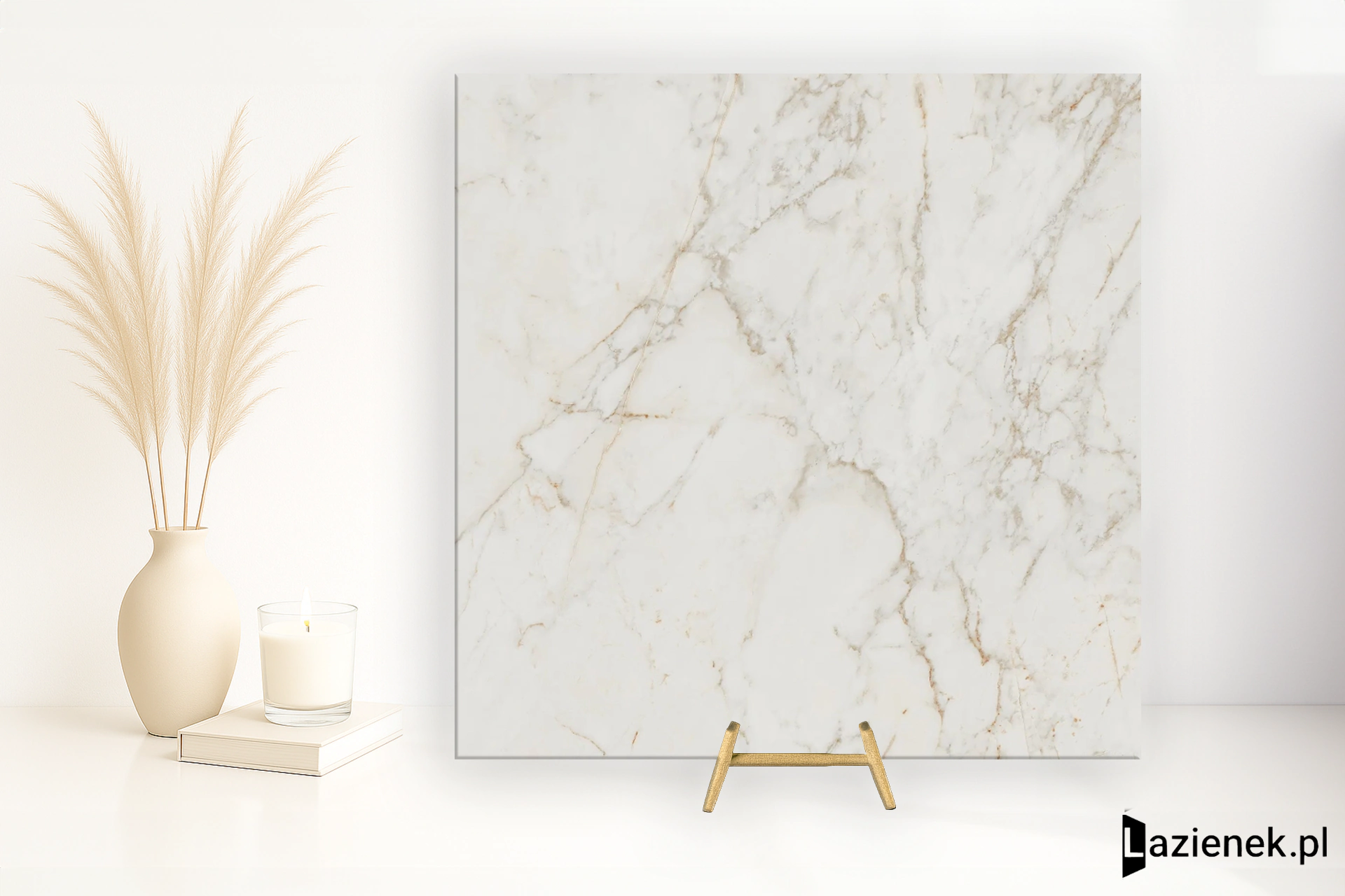 Fap Roma Gold Calacatta Delicato wysoki połysk 120x120 cm gr. 9 mm - płytka rektyfikowana / fPZT