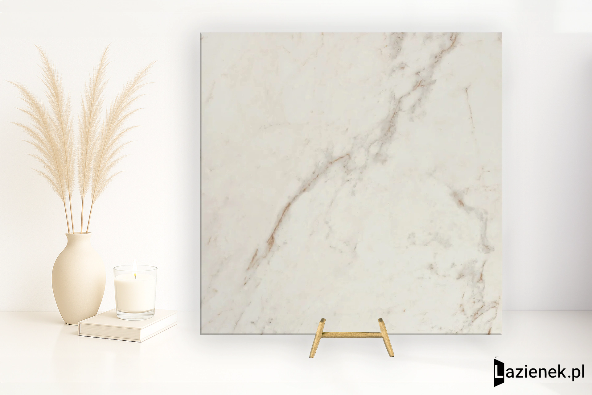 Fap Roma Gold Calacatta Delicato wysoki połysk 80x80 cm gr. 9 mm - płytka rektyfikowana / fPZA