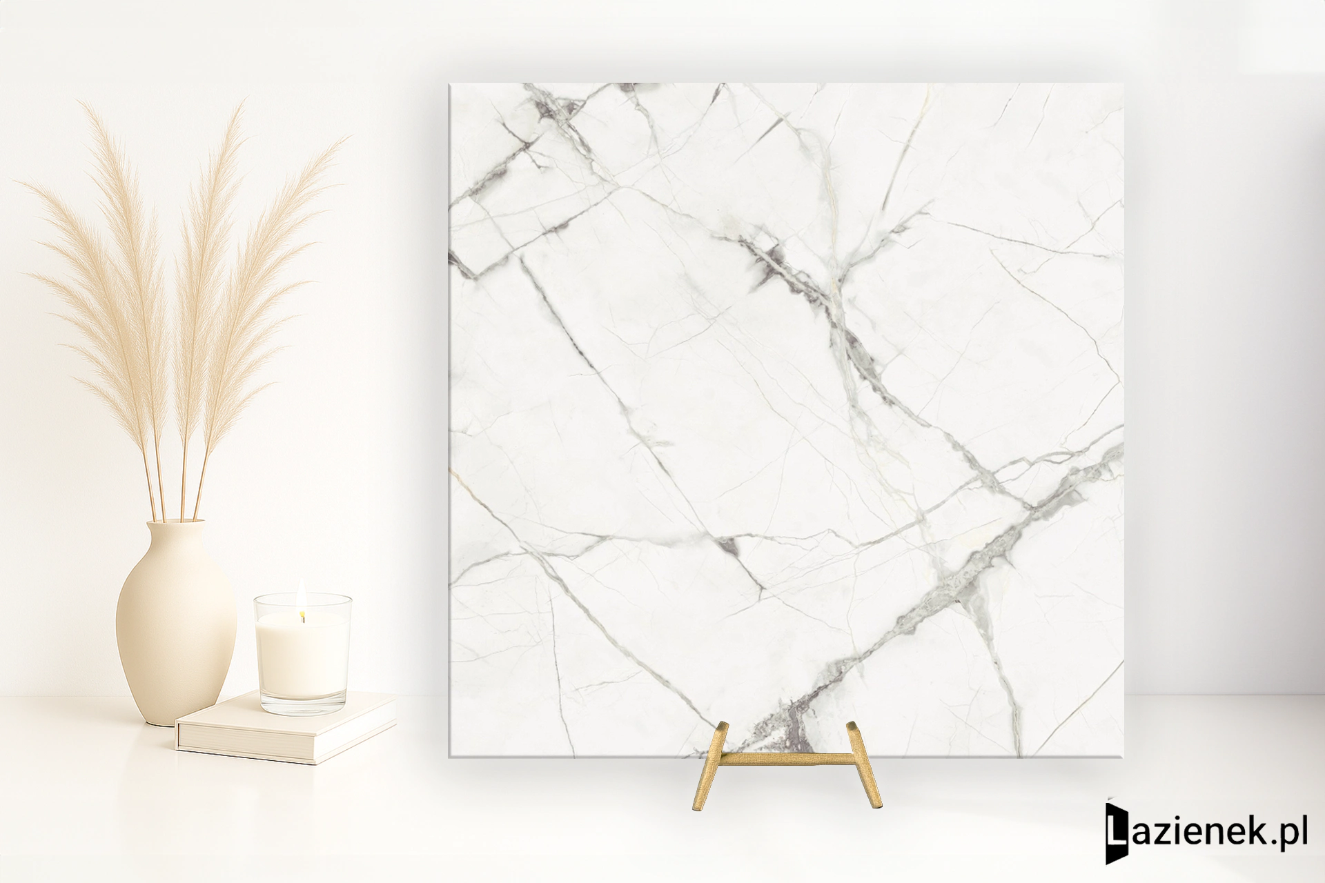 Fioranese Marmorea Intensa Bianco Luce matowa 15x15 cm - płytka rektyfikowana/ 0M5151R