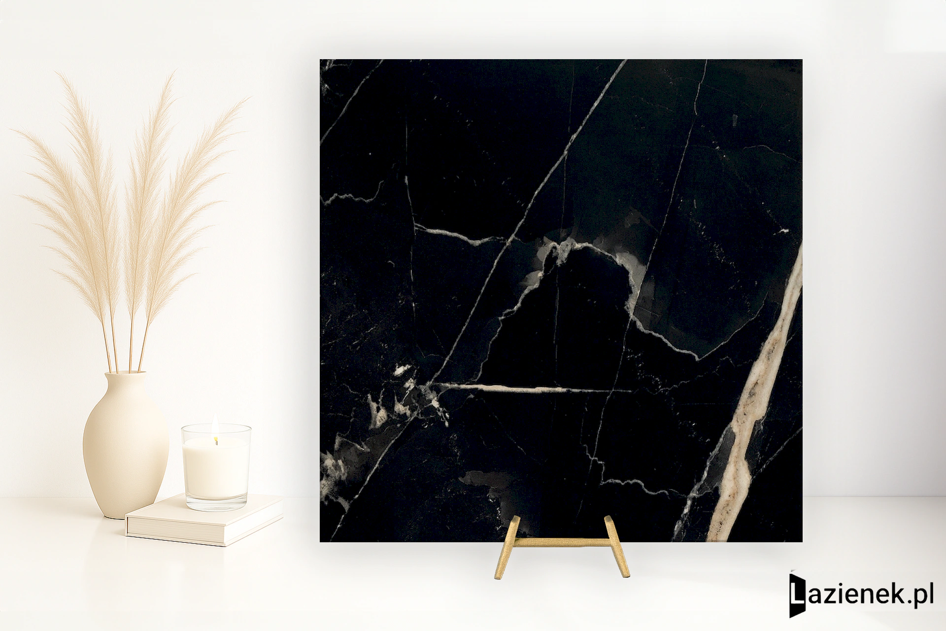 Fioranese Sound Of Marbles Nero Fondo polerowana 15x15 cm - płytka rektyfikowana/ M4157LR