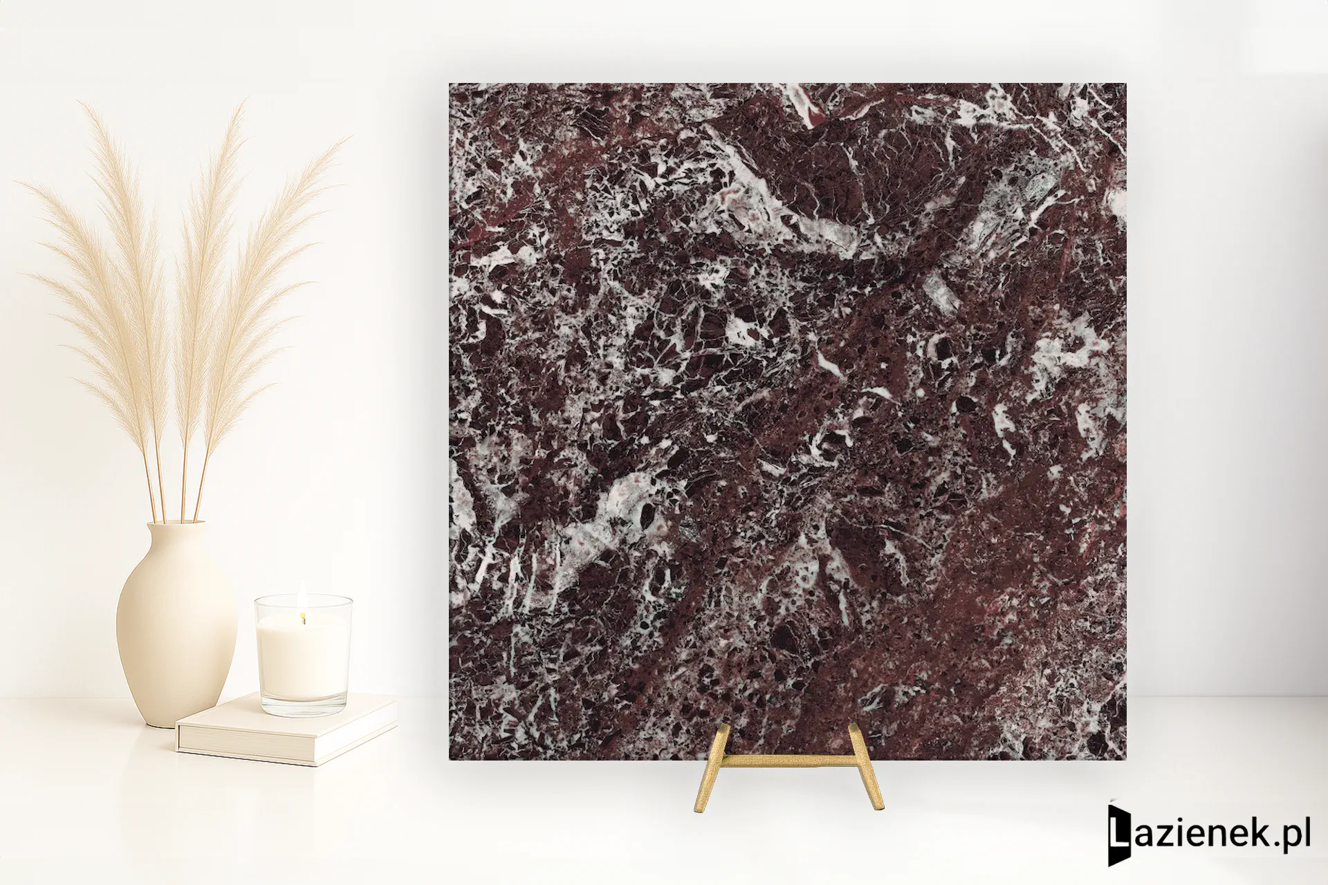 Fioranese Marmorea Intensa Rosso Levanto polerowana 15x15 cm - płytka nierektyfikowana/ M5154LR