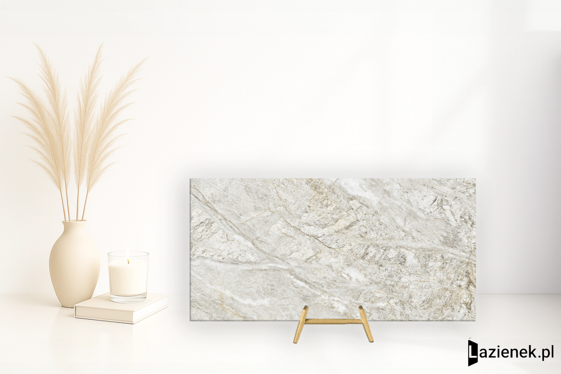 Fioranese The Blend White Stone półpolerowana 60.4x120.8 cm - płytka rektyfikowana/ GCS621L