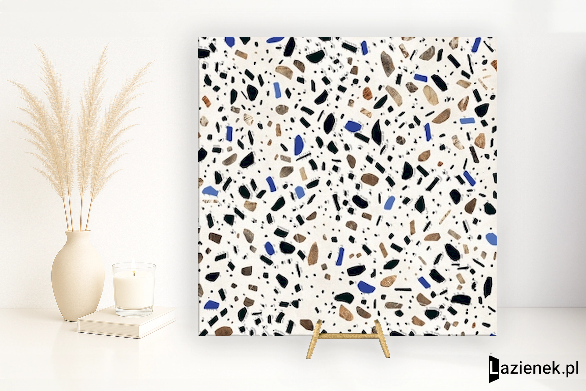 Fioranese Fio.Ghiaia Bianco mocno polerowana 60x60 cm - płytka rektyfikowana/ GH601LR