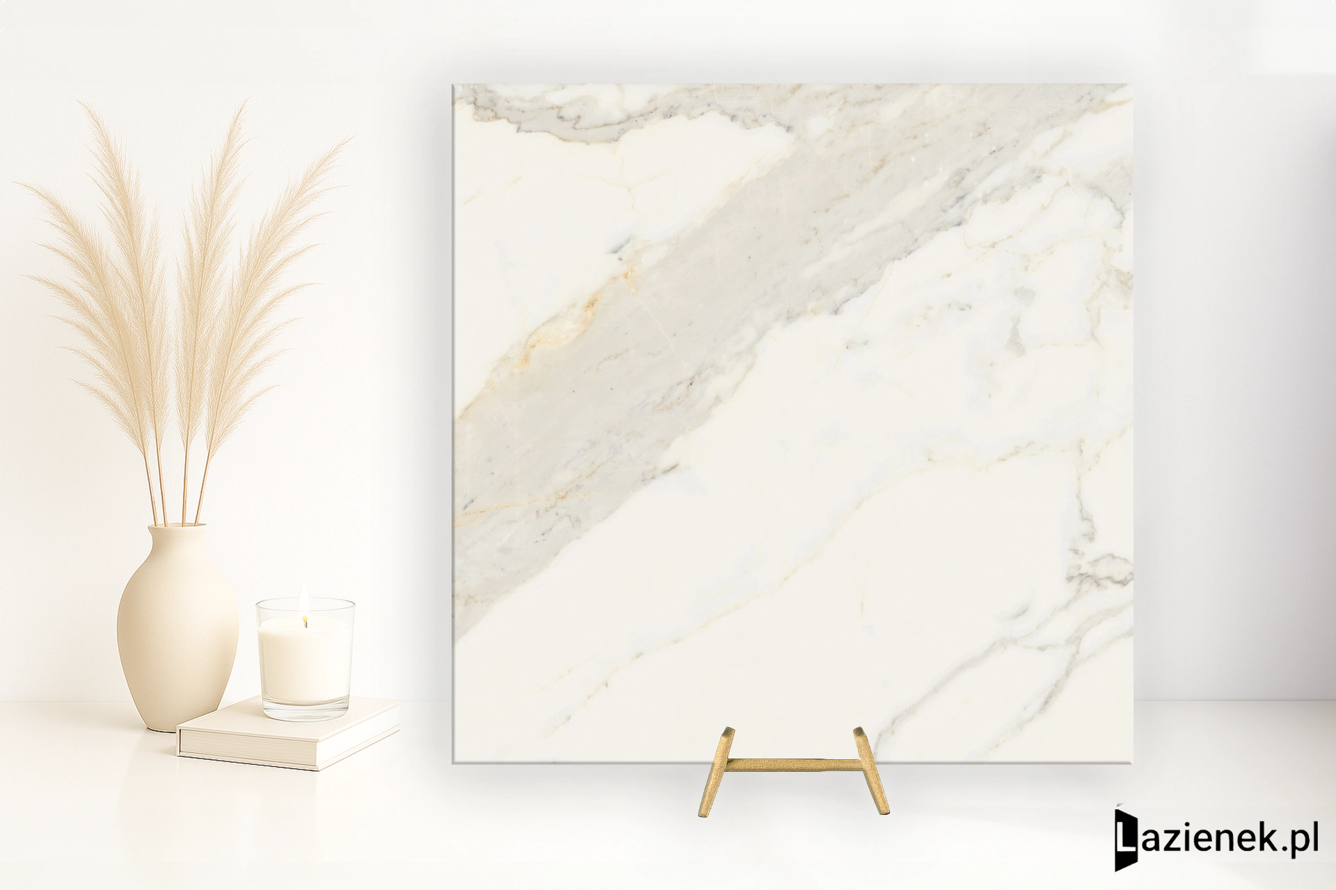 Fioranese Marmorea Bianco Calacatta Effect polerowana 74x74 cm - płytka rektyfikowana/ MM752LR