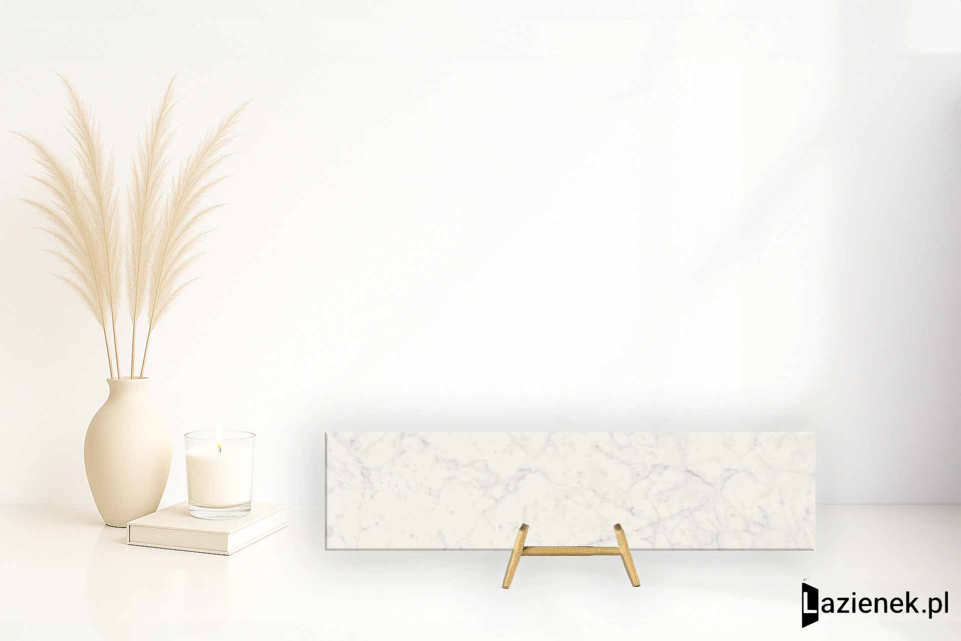 Fioranese Marmorea Bianco Gioia Effect polerowana 7.3x30 cm - płytka rektyfikowana/ MM730LR