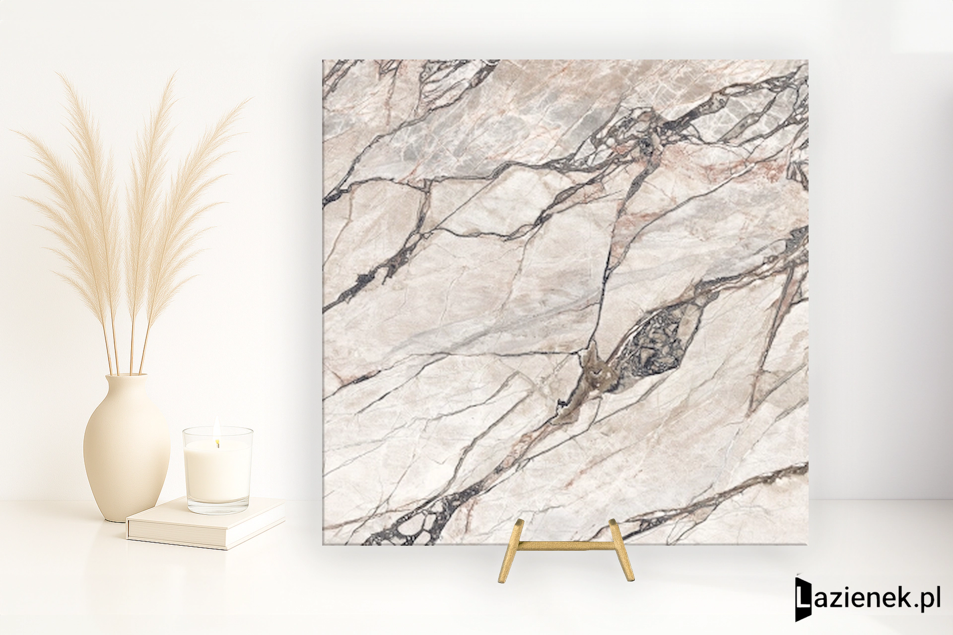 Flaviker Supreme Hedonism Quarzite Sky błyszcząca 120x120 cm gr. 9 mm - płytka rektyfikowana / FPF60017235
