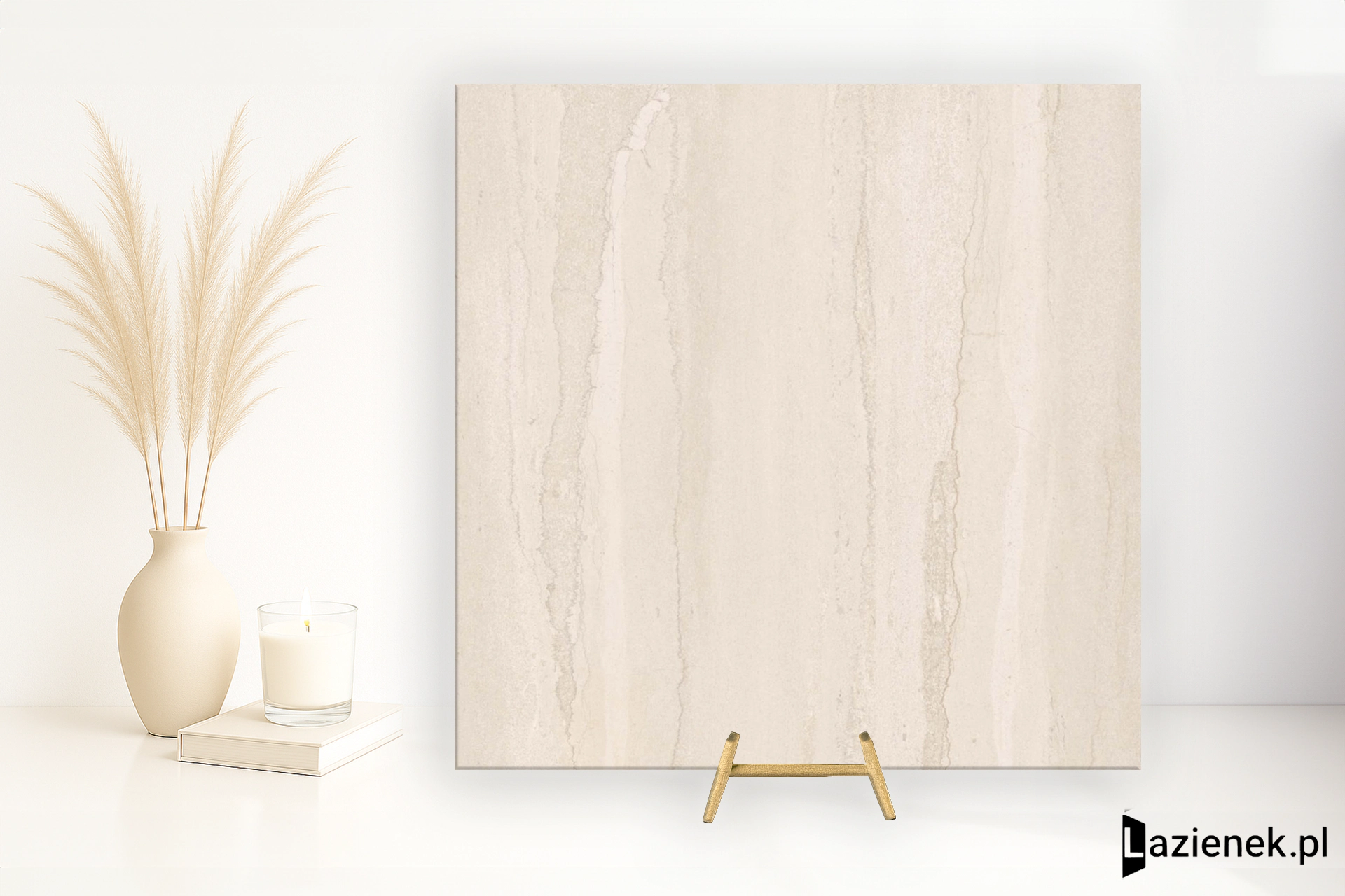 Flaviker Double Linear Beige matowa 80x80 cm gr. 9 mm - płytka rektyfikowana / FPF60014825
