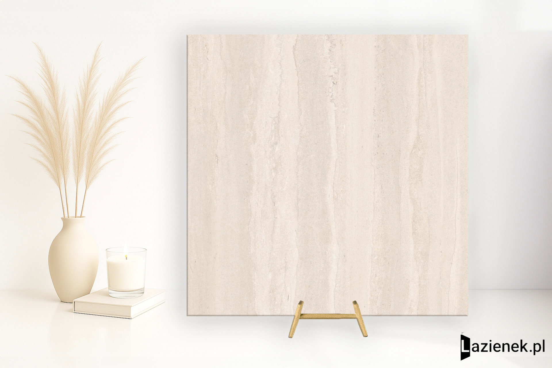 Flaviker Double Linear Beige błyszcząca 120x120 cm gr. 9 mm - płytka rektyfikowana / FPF60014227