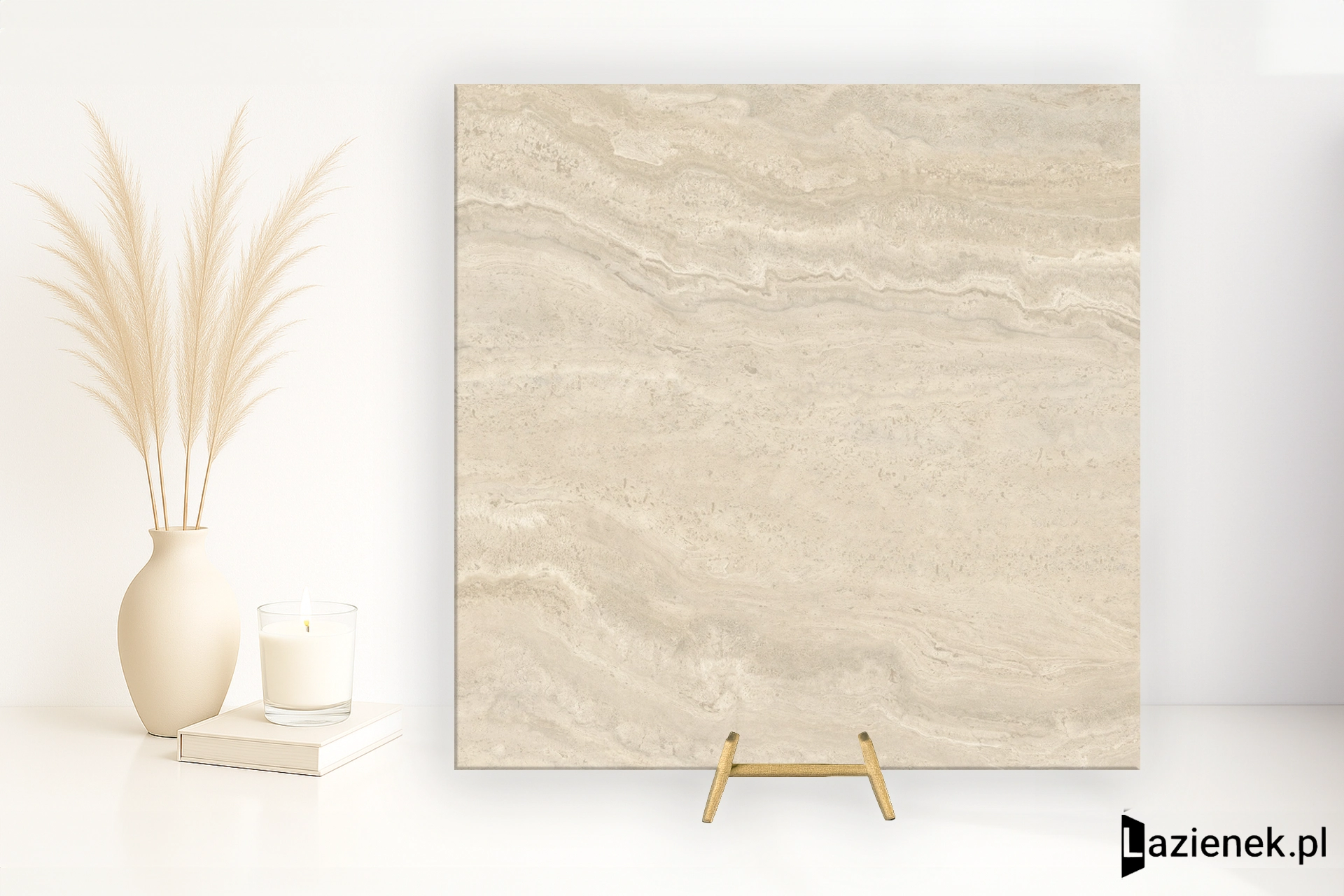 Florim Authentic Luxe Gold Travertine naturalna 120x120 cm 781151 - płytka nierektyfikowana
