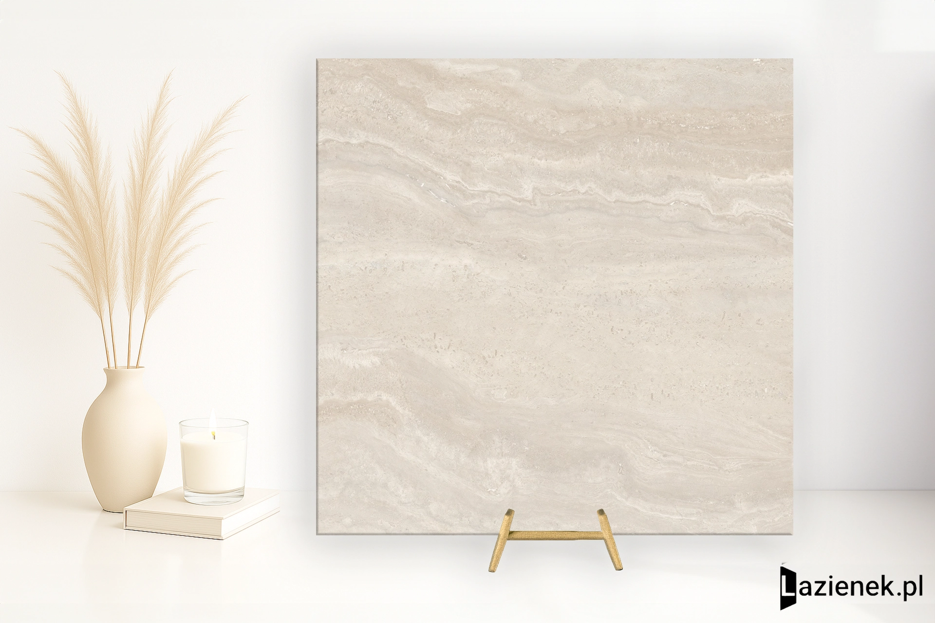 Florim Authentic Luxe Pearl Travertine mat satynowy 120x120 cm 781150 - płytka nierektyfikowana