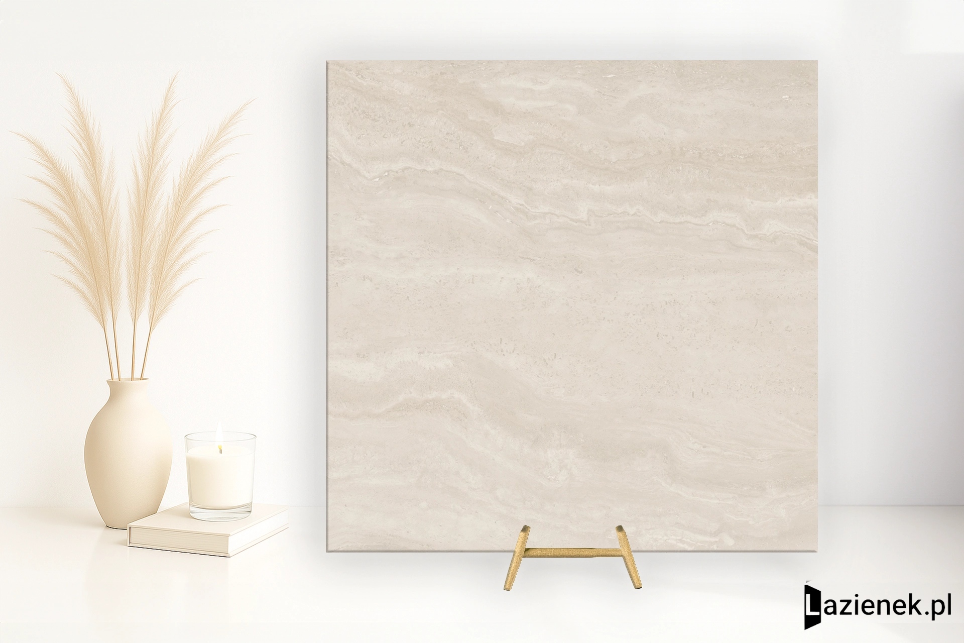 Florim Authentic Luxe Pearl Travertine naturalna 120x120 cm 781081 - płytka rektyfikowana