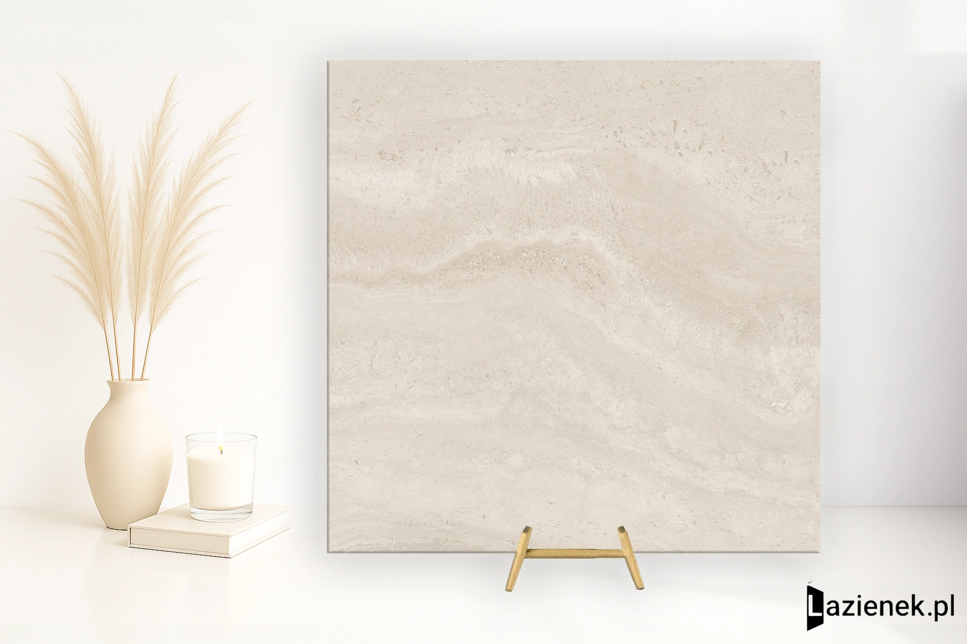 Florim Authentic Luxe Pearl Travertine naturalna 60x60 cm 780974 - płytka rektyfikowana