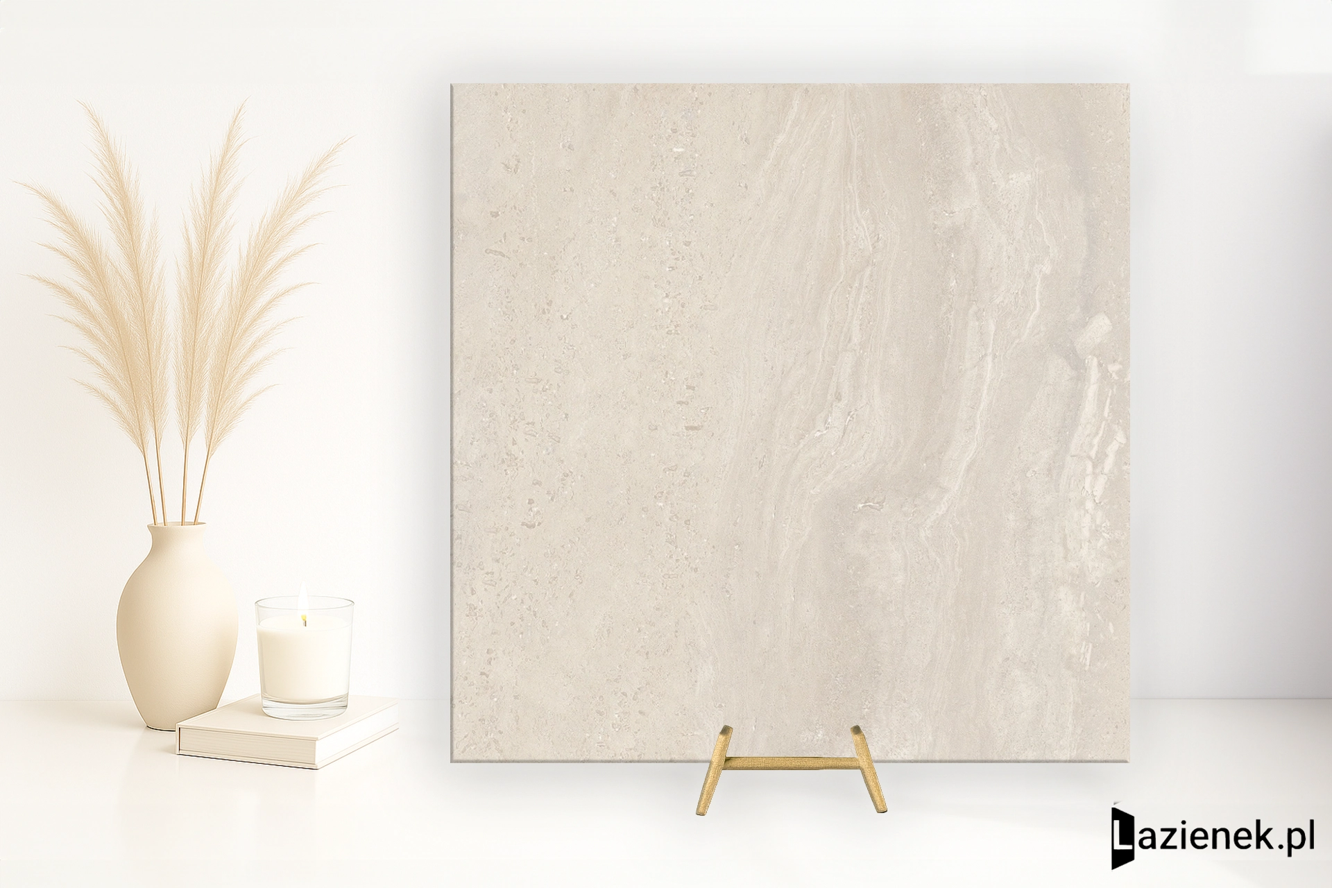 Florim Authentic Luxe Pearl Travertine silnie antypoślizgowa 120x120 cm 781100 - płytka rektyfikowana