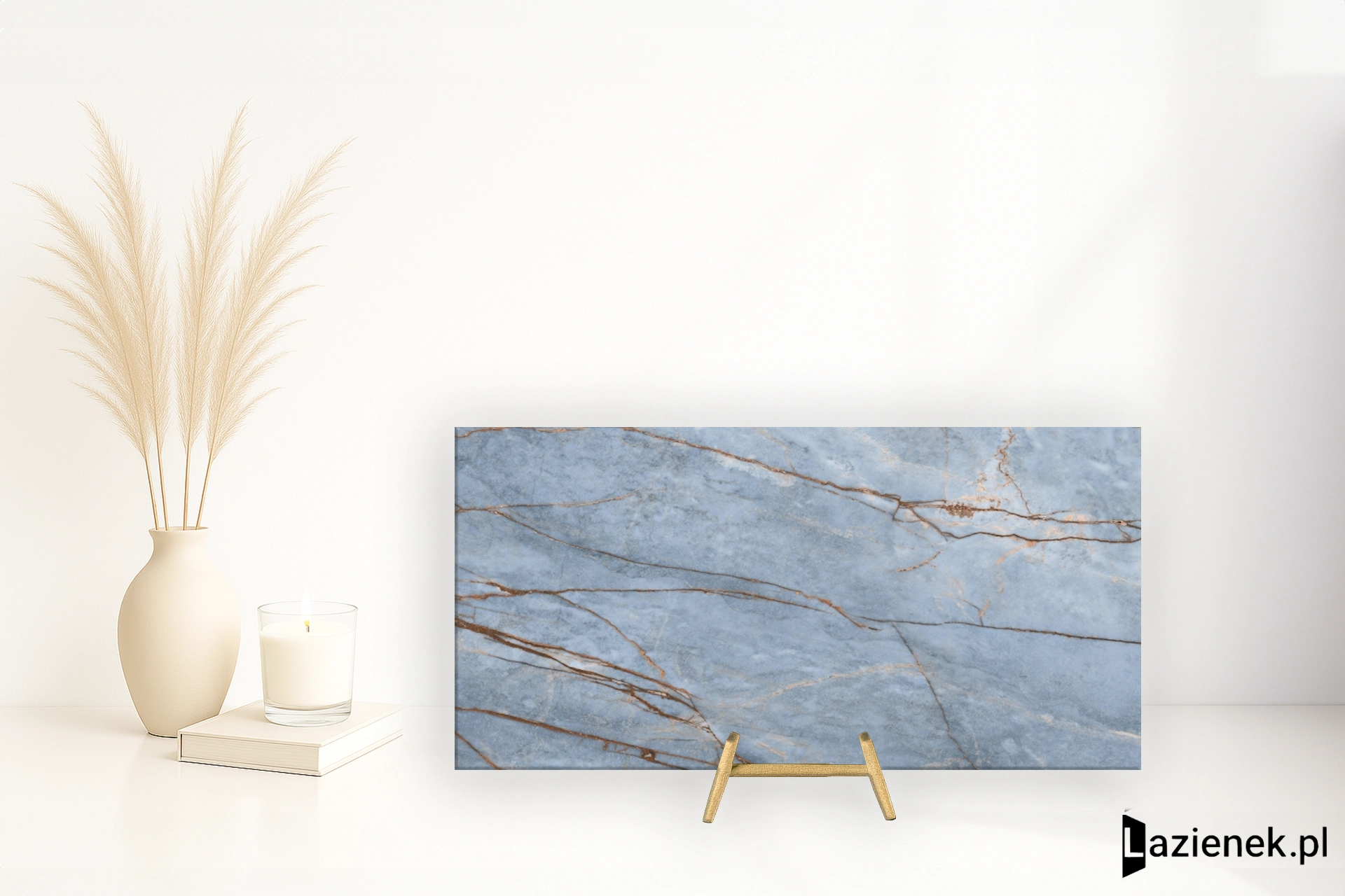 Florim Heritage Luxe Azure błyszcząca 160x320 cm 777619 - płytka rektyfikowana