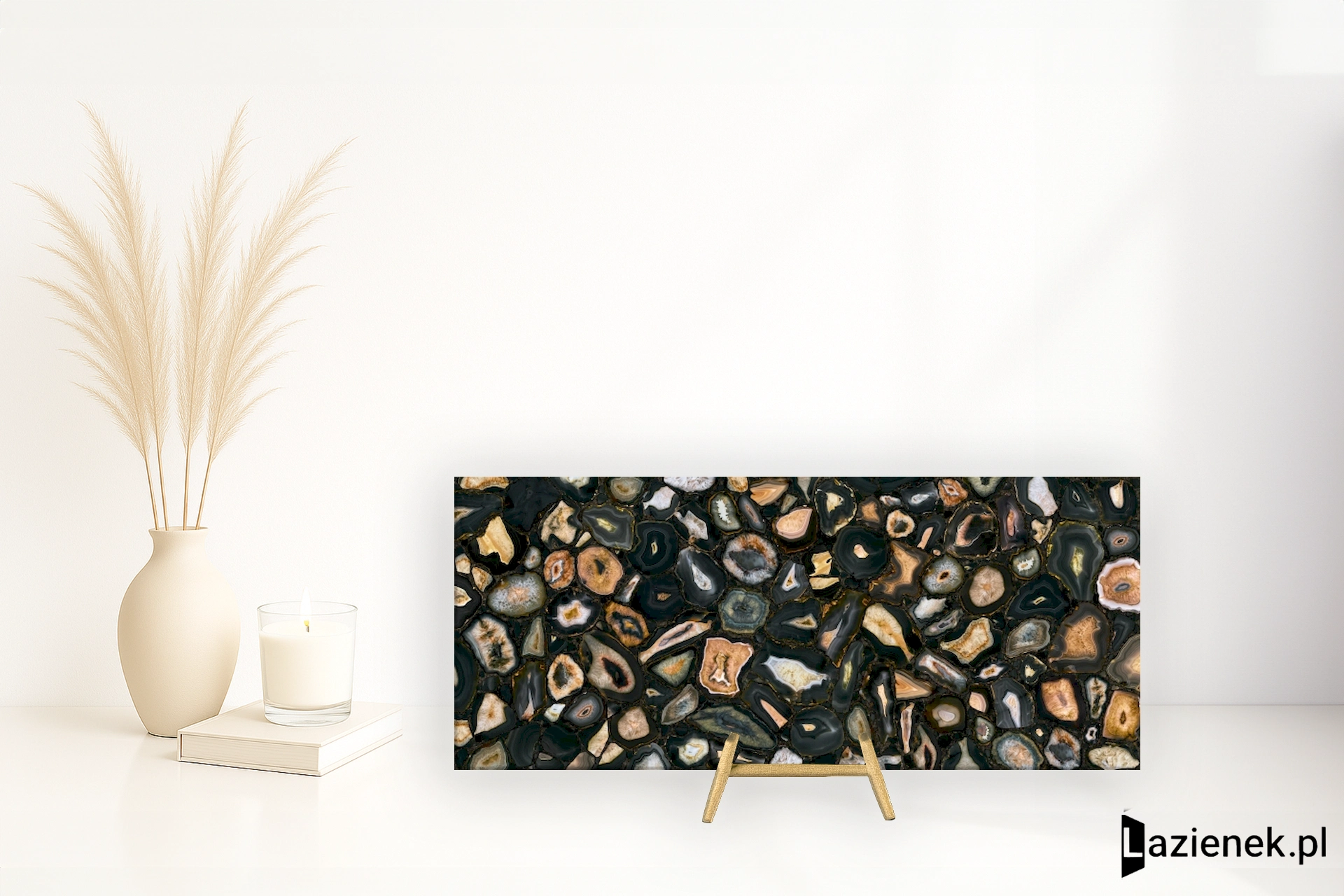 Florim Mystic Luxe Black Sea Gold satynowa 120x280 cm 779917 - płytka rektyfikowana