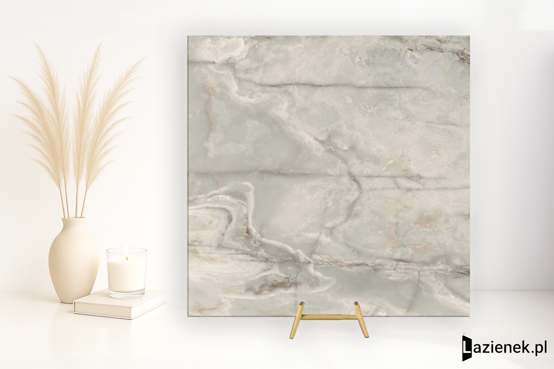 Florim Onyx&More Silver Onyx błyszcząca 120x120 cm 765929 - płytka rektyfikowana
