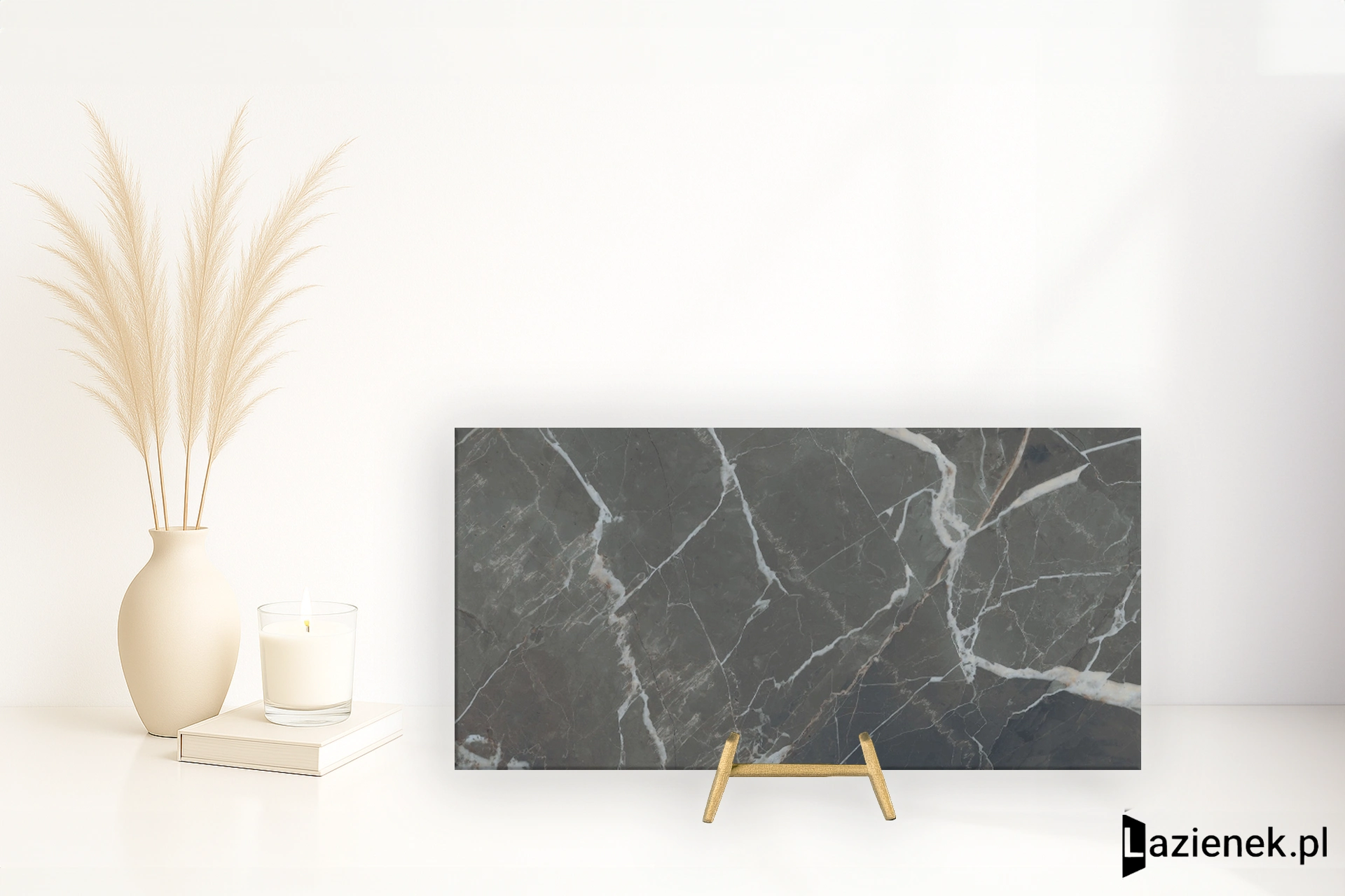 Florim Stones&More 2.0 Calacatta Black błyszcząca 60x120 cm 756232 - płytka rektyfikowana