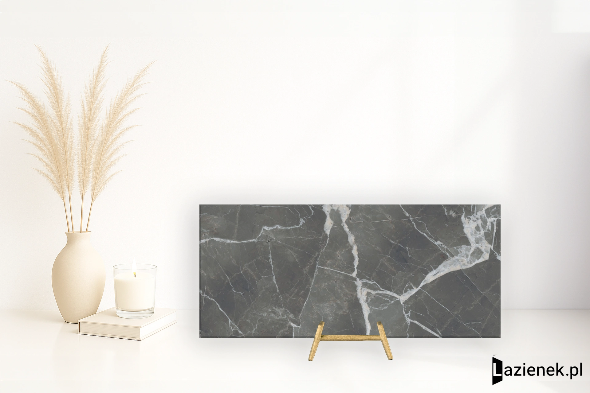 Florim Stones&More 2.0 Calacatta Black gładka 80x180 cm 756199 - płytka rektyfikowana