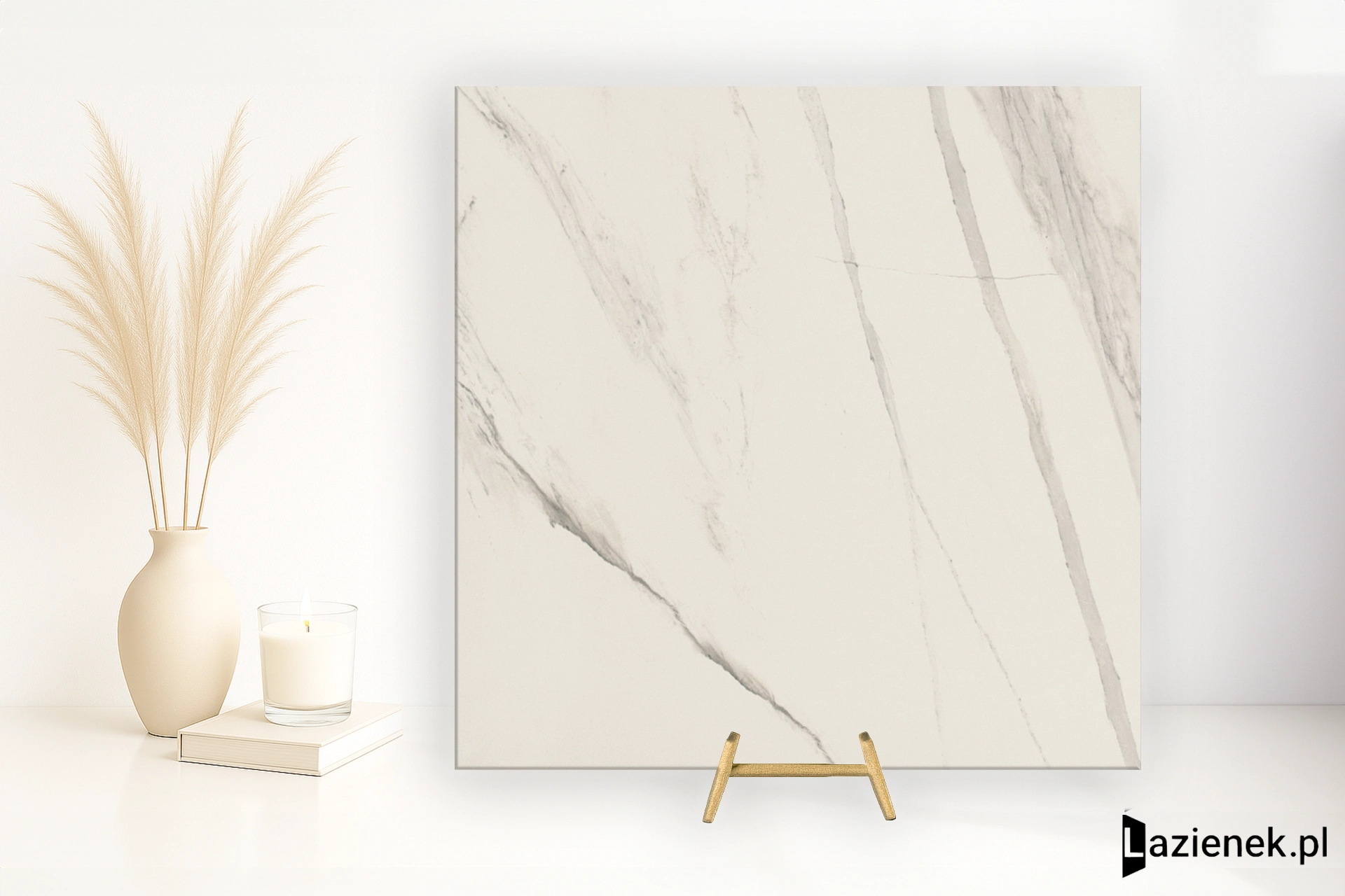 Florim Stones&More 2.0 Calacatta gładka 80x80 cm 742067 - płytka rektyfikowana