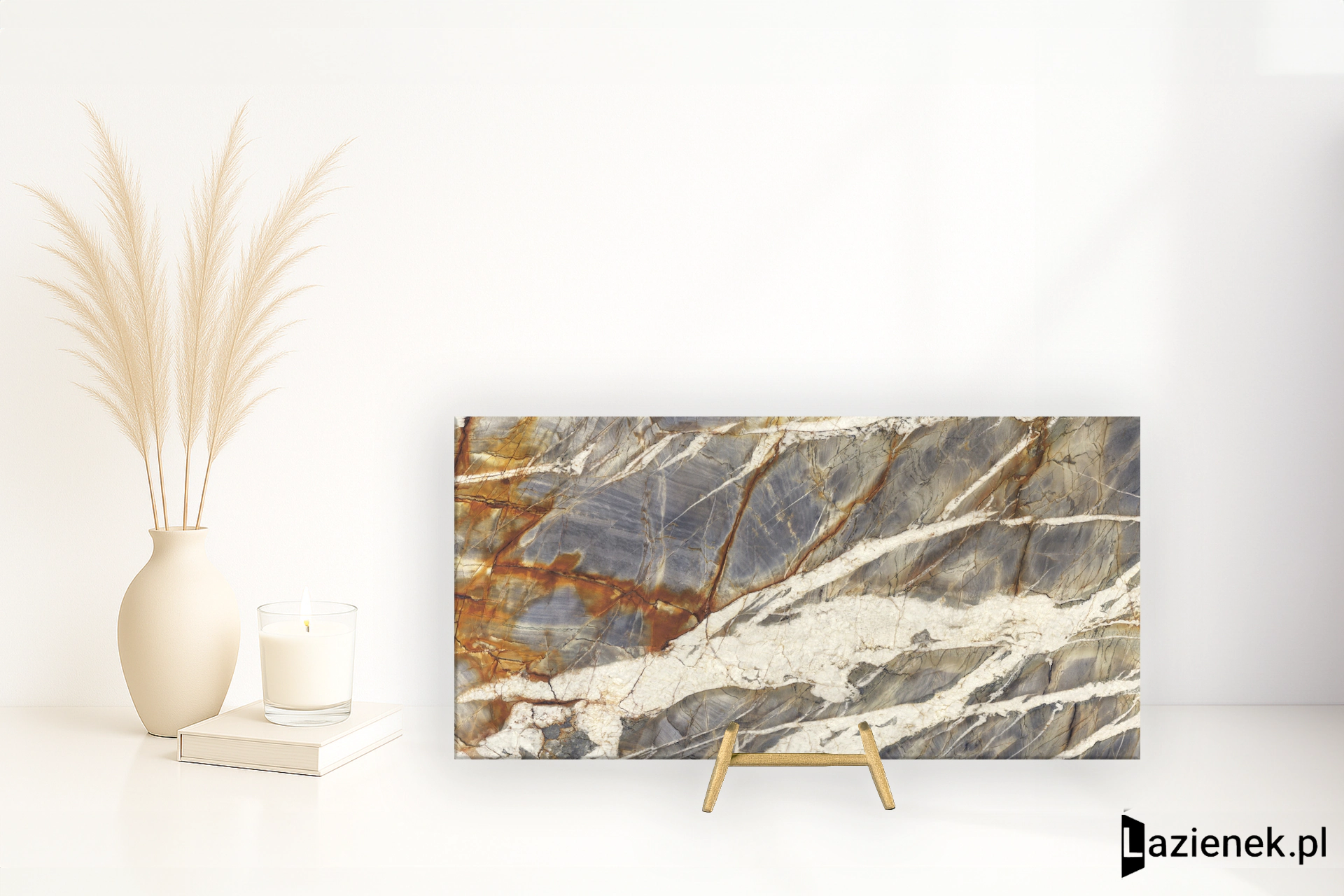 Fmg Marmi Maxfine Blue Tempest B polerowana 150x300 cm gr. 6 mm - płytka rektyfikowana / Fmg/L315607MF6B
