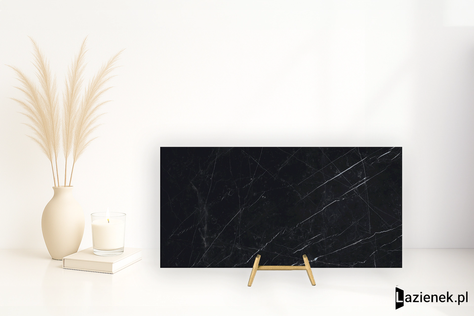 Fmg Marmi Maxfine Black Marquinia polerowana 37.5x75 cm gr. 6 mm - płytka rektyfikowana / Fmg/L737338MF6
