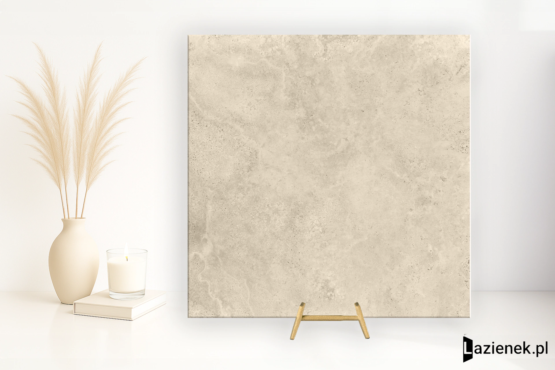 Fondovalle Royal Travertino Navona Cross matowa 120x120 cm gr. 6 mm - płytka rektyfikowana / ROT005