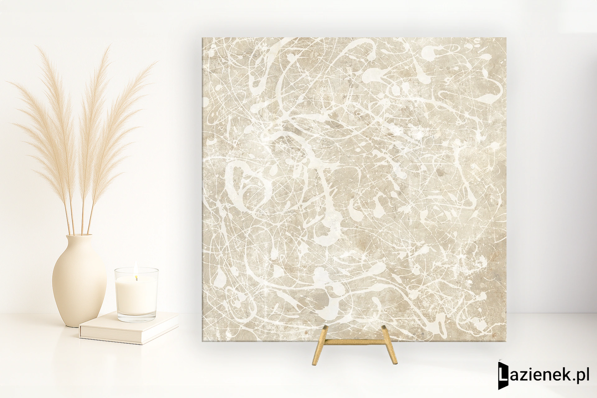 Fondovalle Action Paint Light White naturalna 120x120 cm gr. 6 mm - płytka rektyfikowana / ACT018