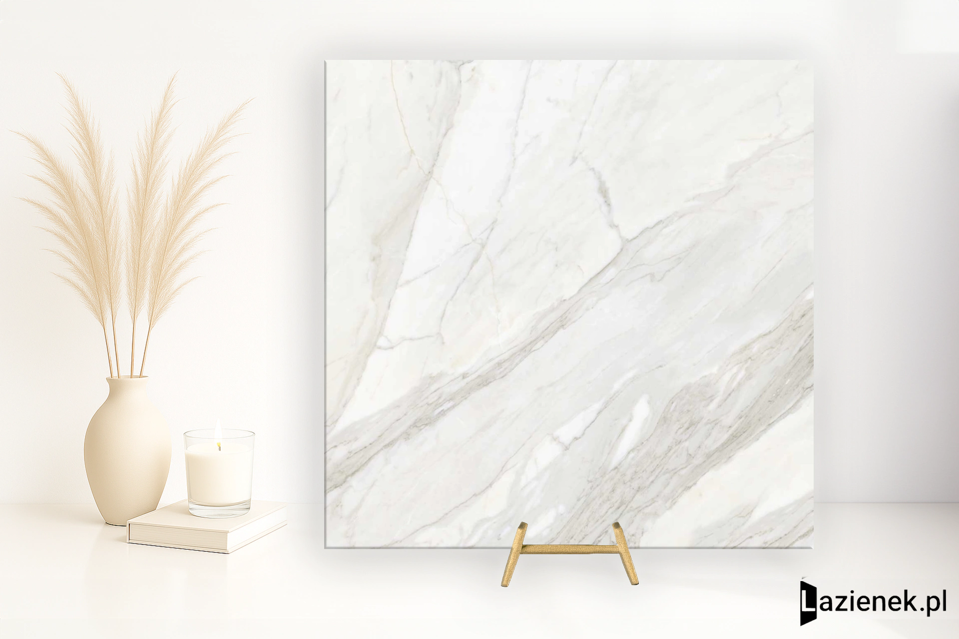 Grespania Calacata Calacata Mix błyszcząca 120x120 cm gr. 6 mm - płytka nierektyfikowana / 80CL43P