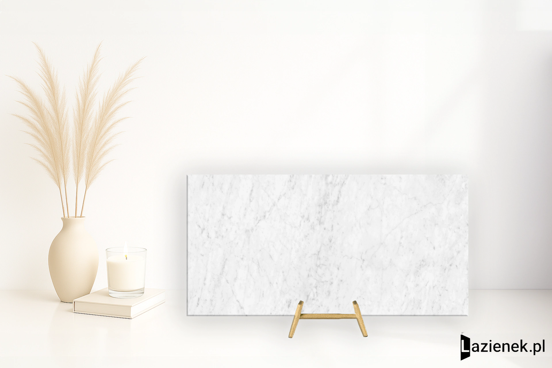 Grespania Marmorea Carrara błyszcząca 59x119 cm gr. 10 mm - płytka rektyfikowana / 44MD09P